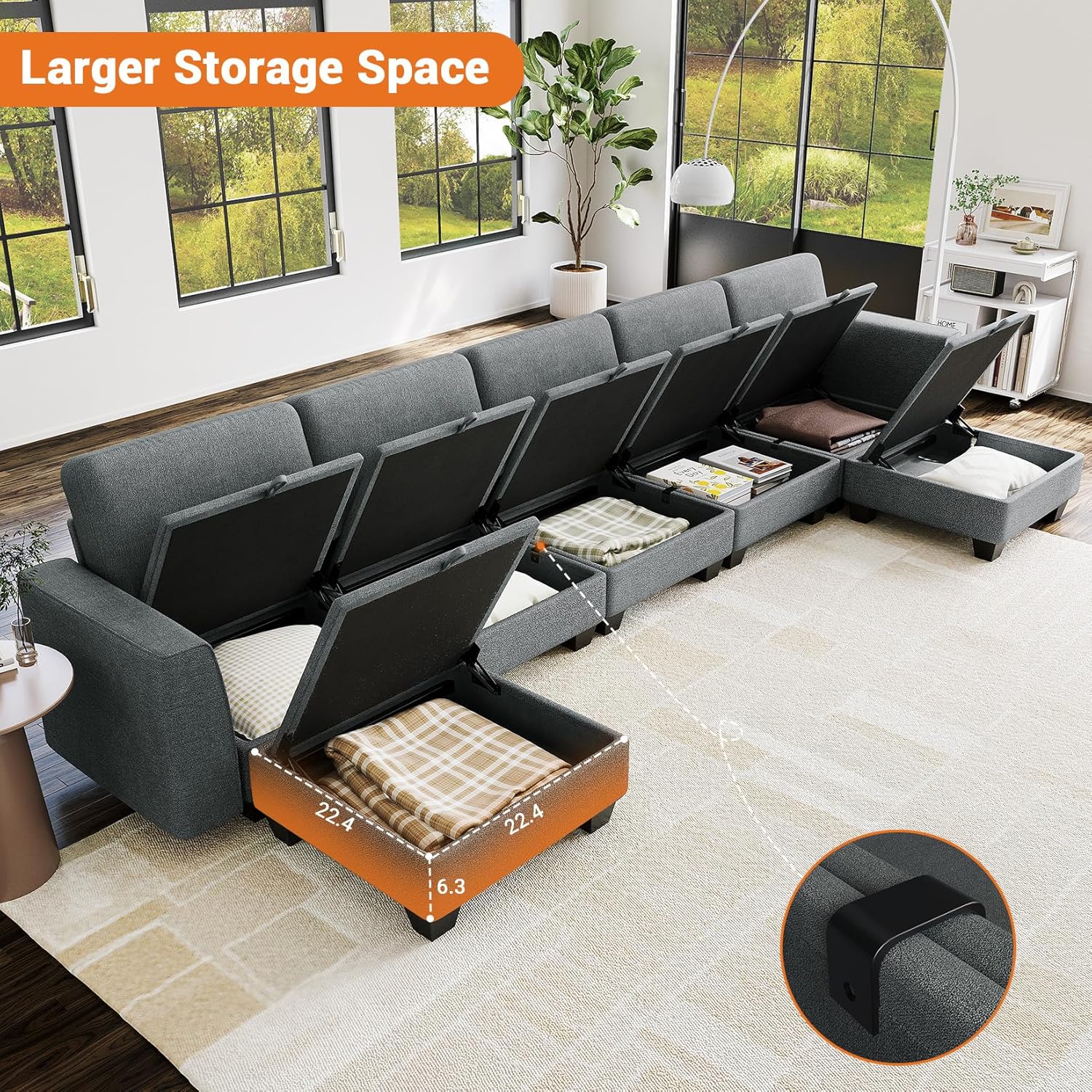 WhizMax PD-VAM-33FM35EM Sofas-Loveseats - View #3