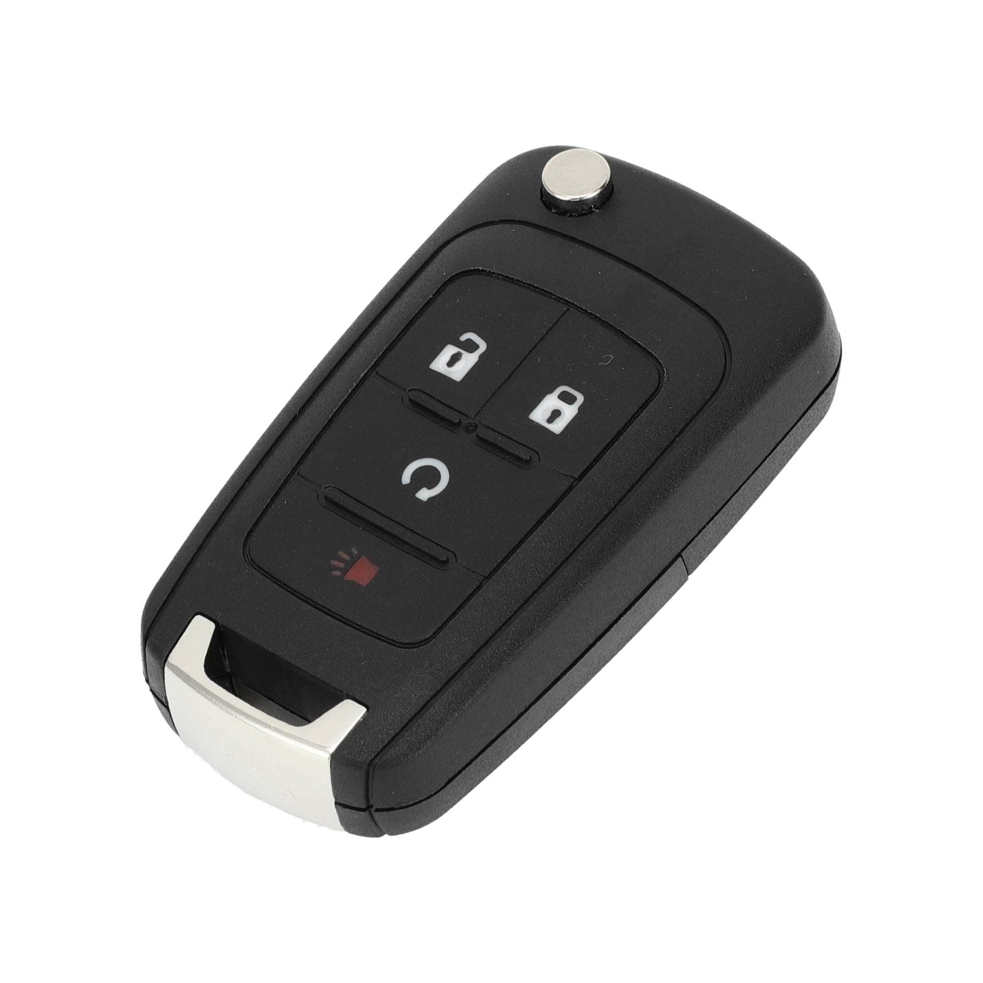 Key Shell Case Keyless Entry Remote Key Fob Replacement Case for Chevrolet Equinox 2010-2017 for Chevrolet Sonic 2012-2017 4 Buttons OHT01060512