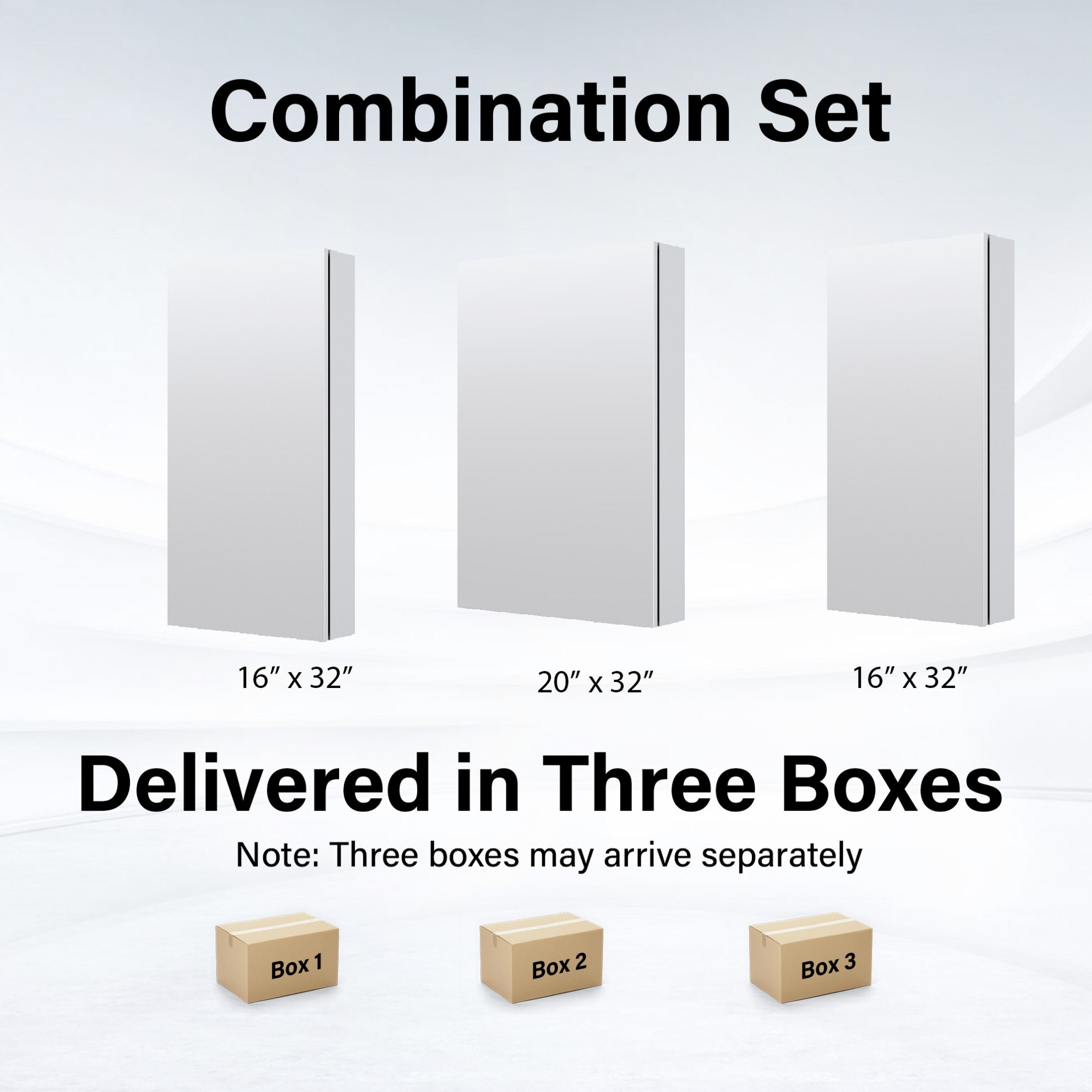 WELLFOR JRA16R20R16L32 Bathroom-Medicine-Cabinets - View #8