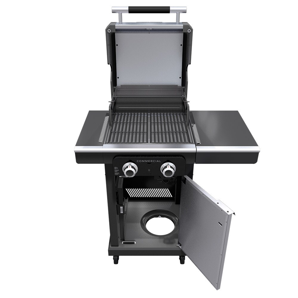 Char Broil 2 Burner Commercial Series Gas Grill and Griddle Combo with Accessories