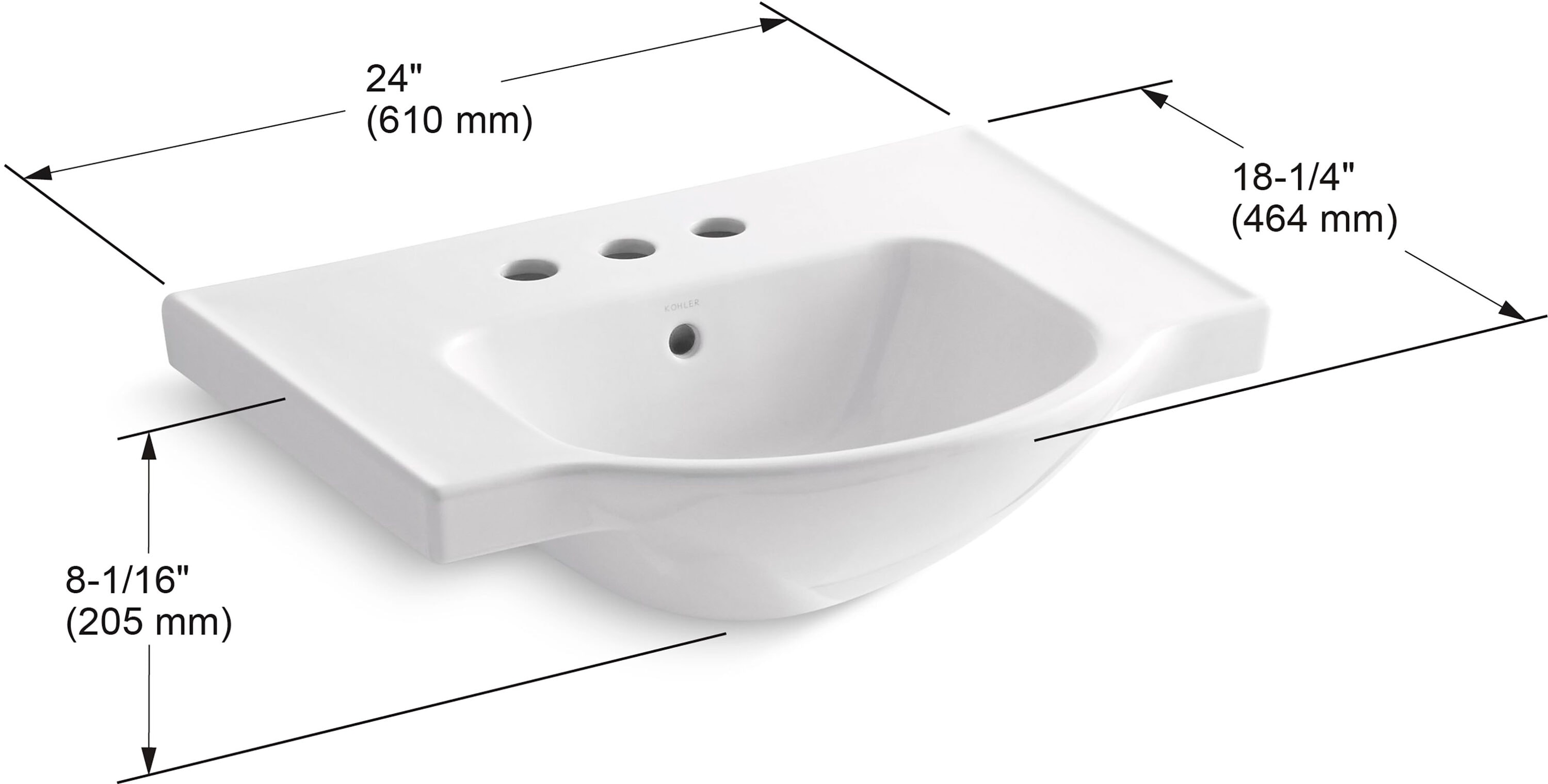 KOHLER 5248-4-0 Complete-Pedestal-Lavatories - View #5