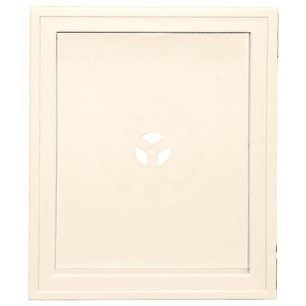 Builders Edge 130120008021 6.75-in x 8.75-in Sandstone Beige Vinyl Universal Mounting Block