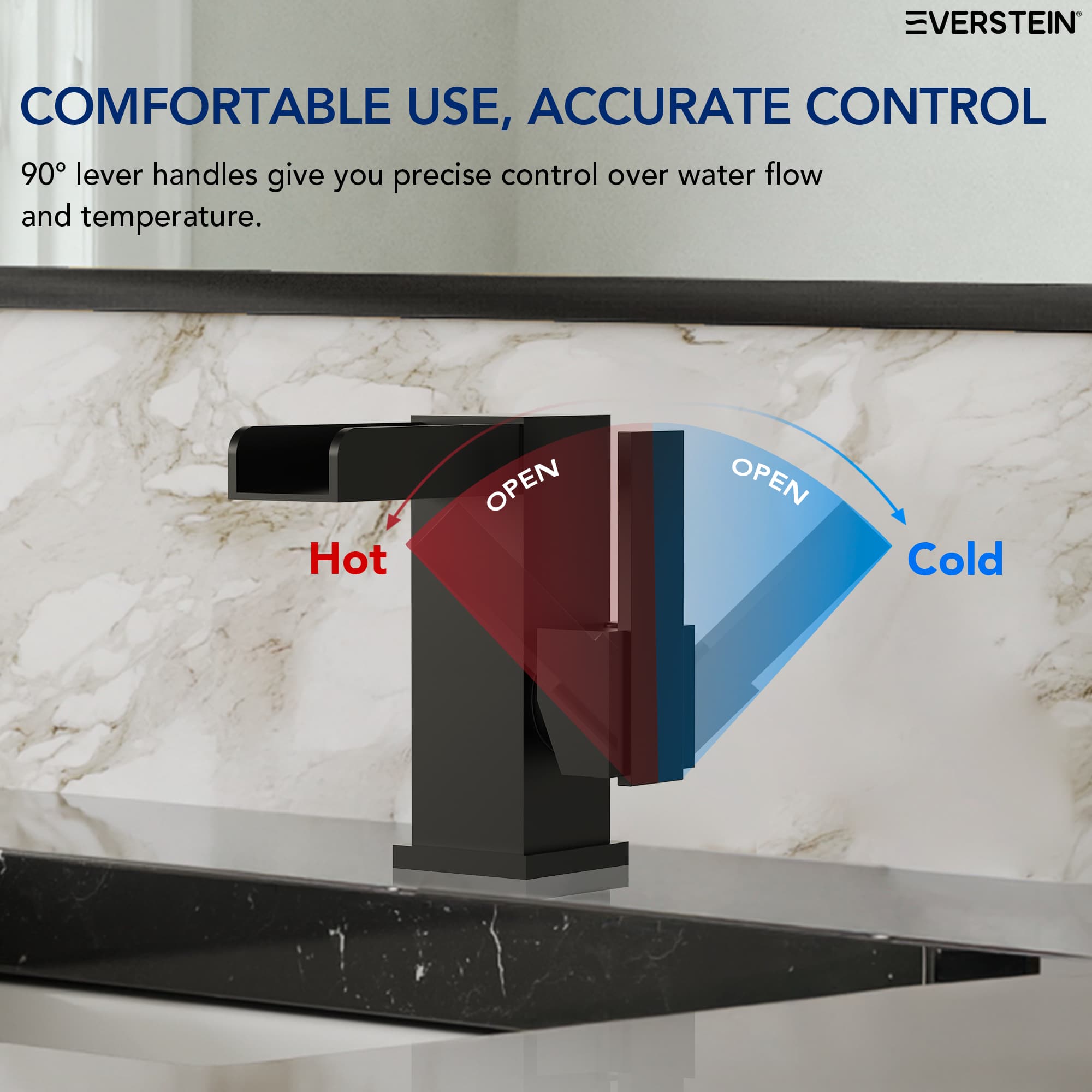 EVERSTEIN SFS-1165-BK Lavatory-Faucets - View #4
