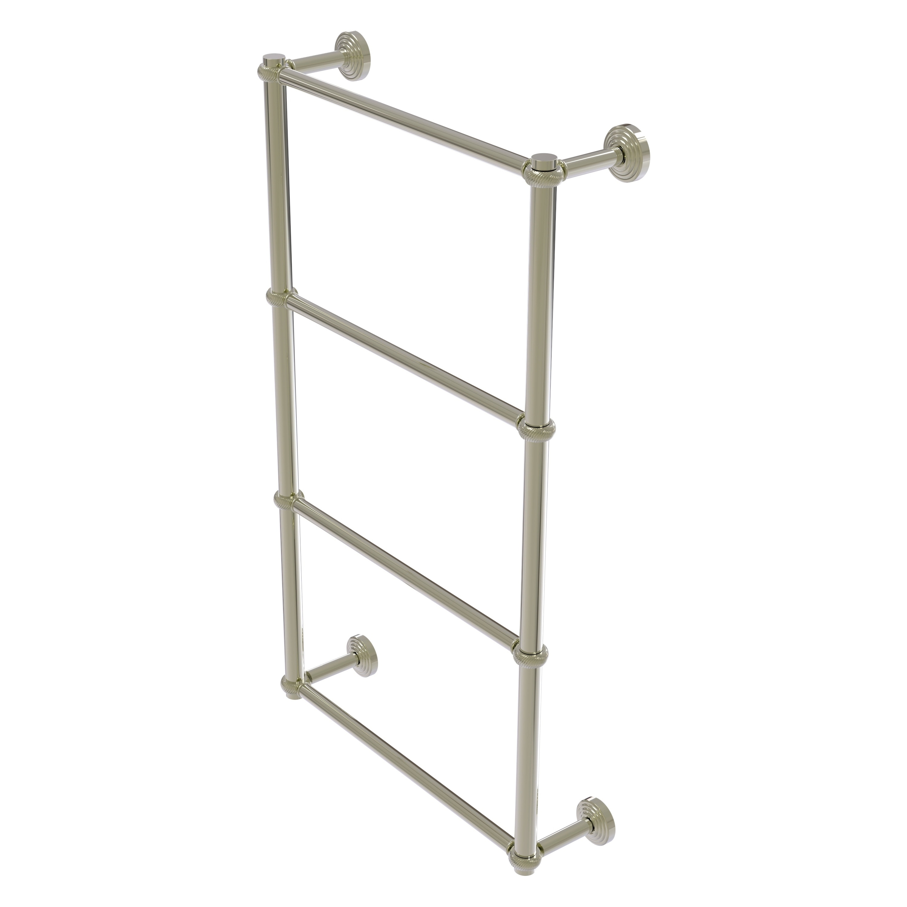 Allied Brass WP-28T-30-PNI Waverly Place 30-in double Polished Nickel Wall mount 4-tier Towel Bar