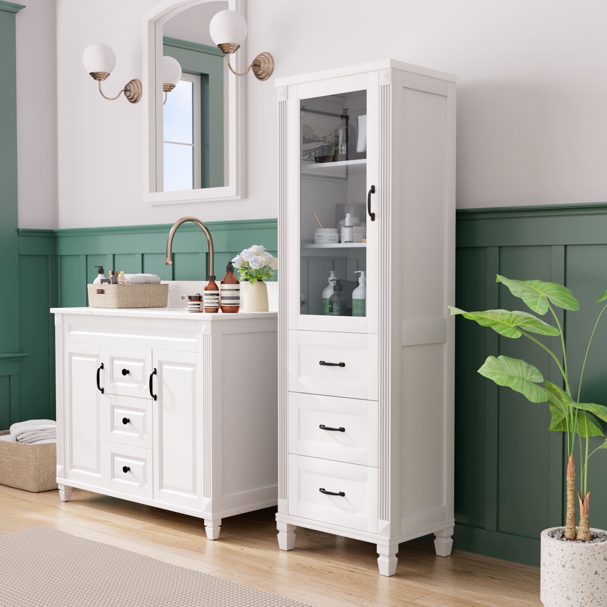 JEAREY BJD-WB Linen-Cabinets - View #3