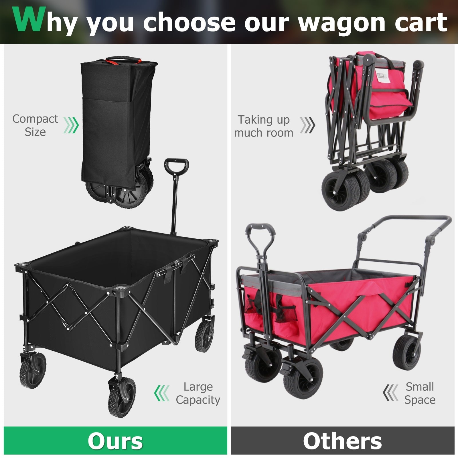 WELLFOR TSG35442BK Yard-Carts - View #8