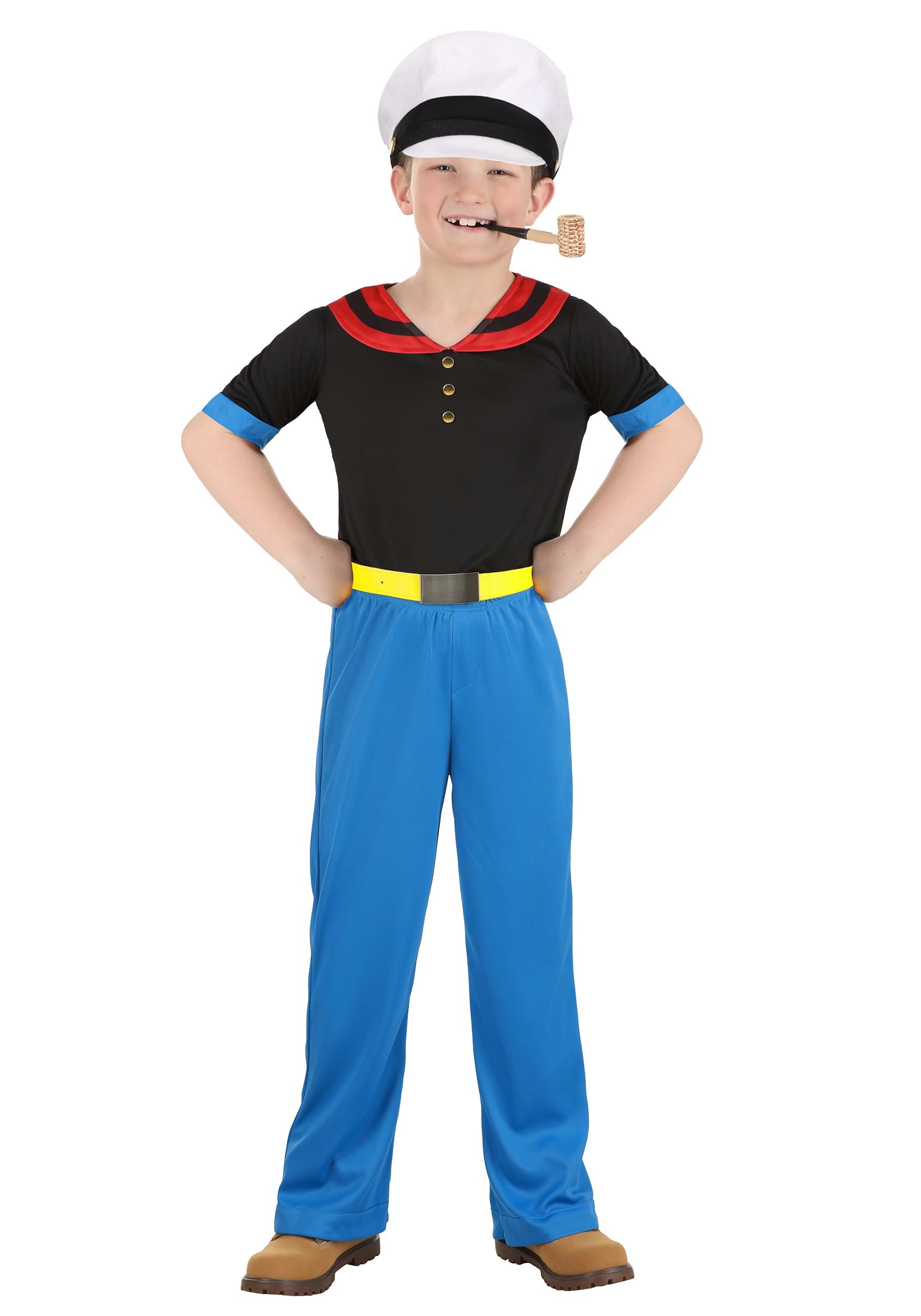 HalloweenCostumes - FUN Costumes Popeye Costume for Boys Cartoon Character Costumes Medium