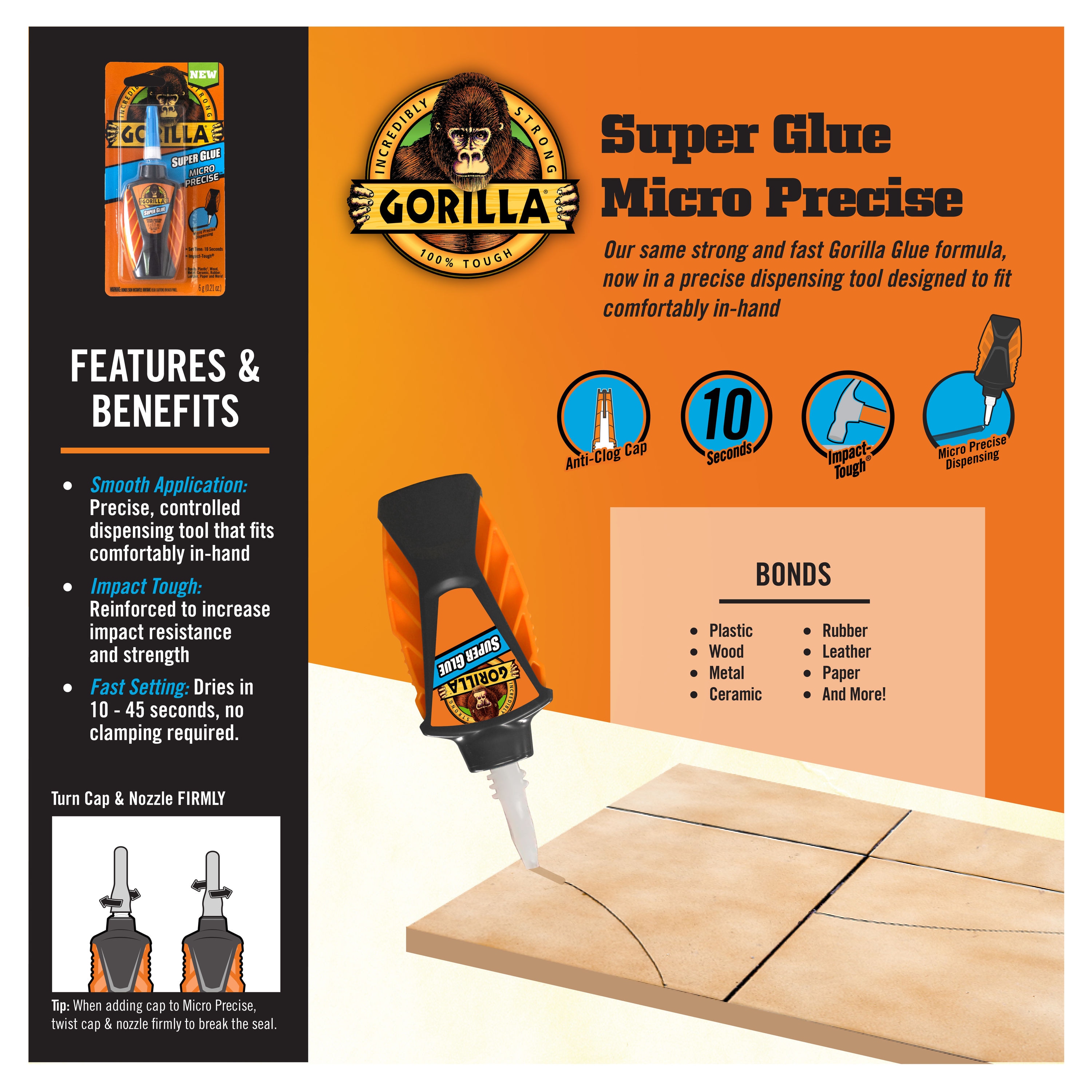 Reviews for Loctite Super Glue 0.21 oz Plastic 2 Part Bonding All