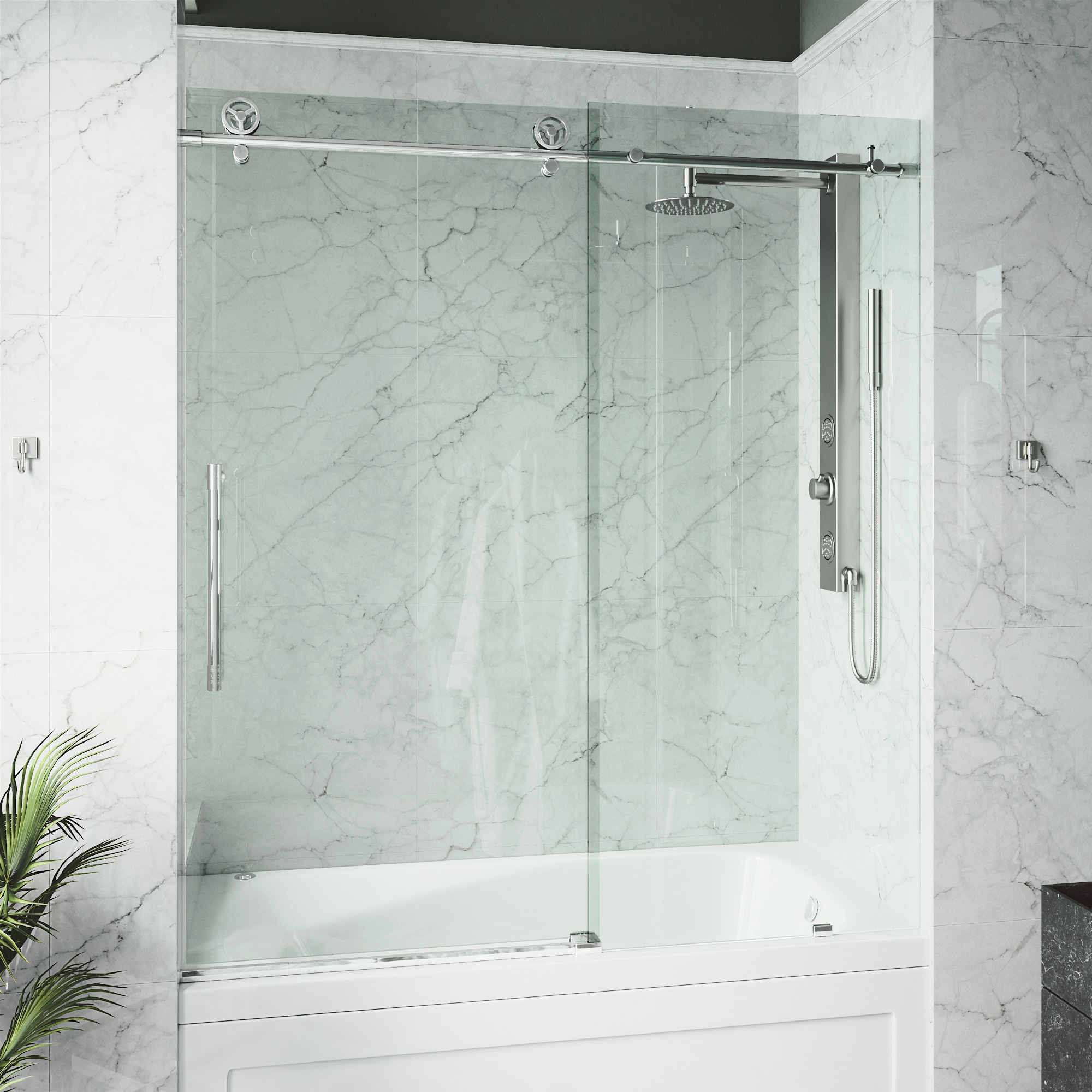 VIGO VG6044CHCL6066 Bathtub-Doors - View #3