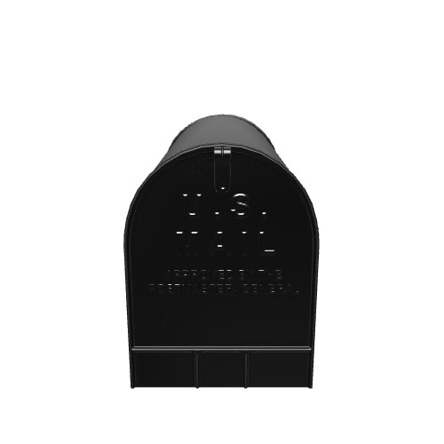 Gibraltar Stanley ST200B00 - Buzón De Acero Galvanizado De Gran Capacidad, Color Negro, ST200B00 (2 Buzones De Correo