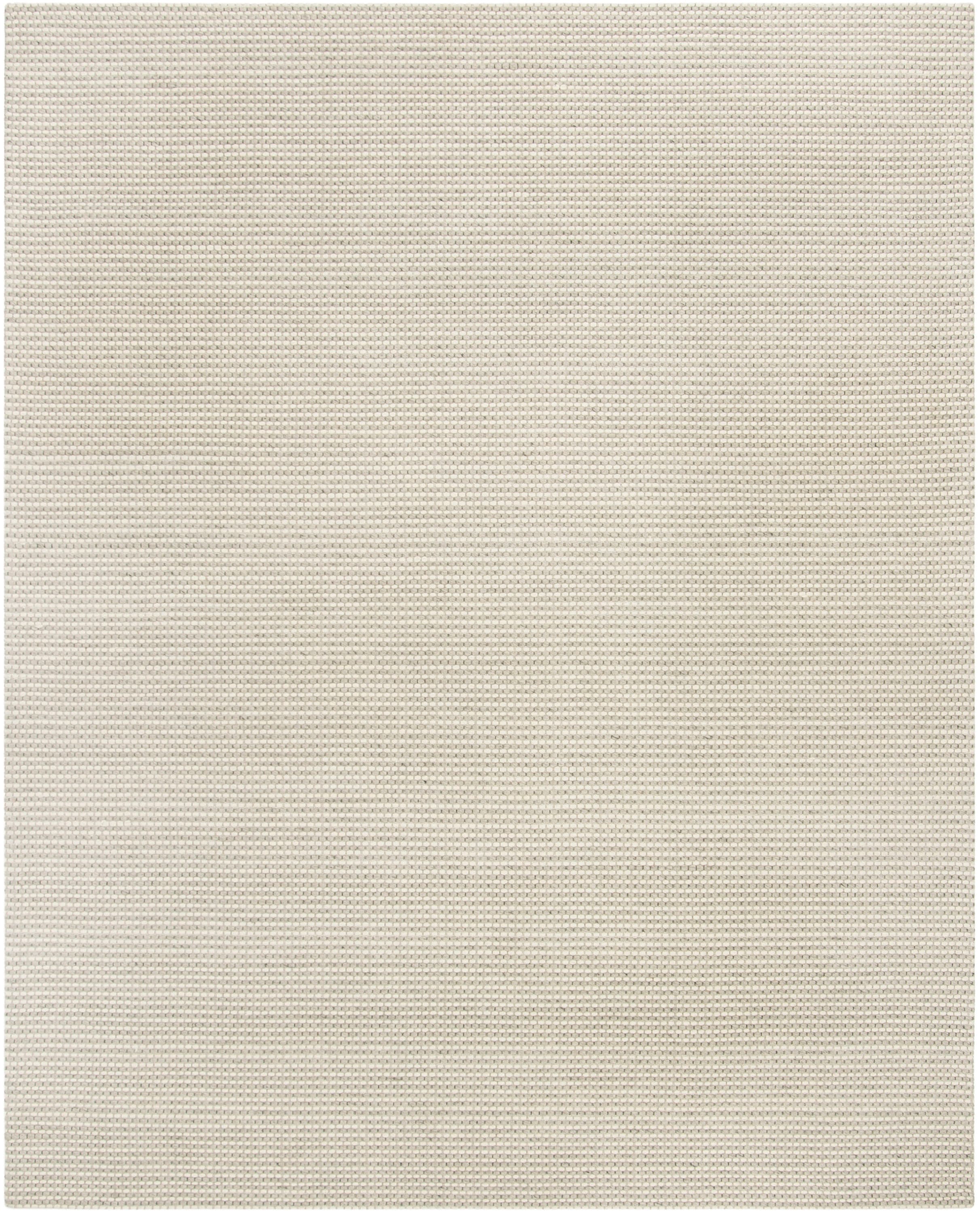 Safavieh NAT801G-10 Natura 10 x 14 (ft) Wool Silver/Ivory Rectangular Indoor Abstract Coastal Area rug
