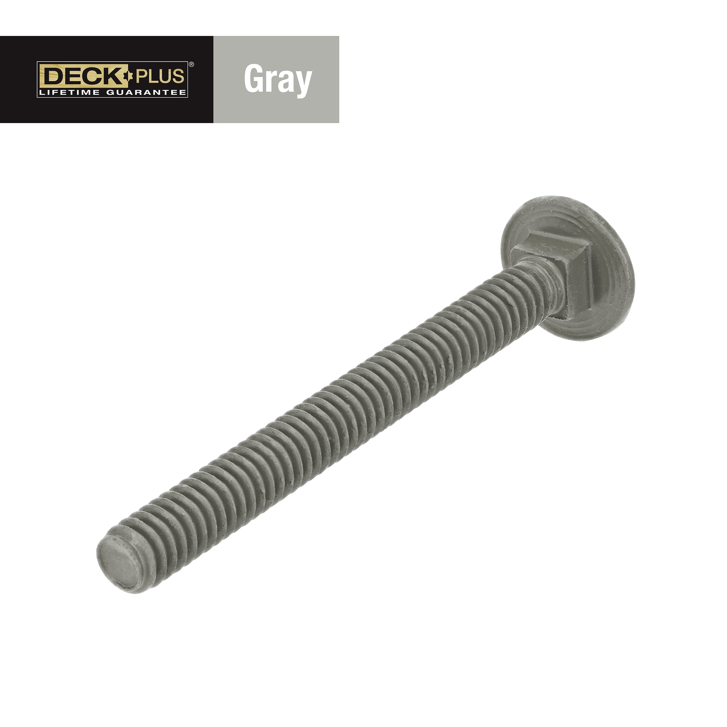 Deck Plus 1/4-in x 2-in Coated Coarse Thread Exterior Carriage Bolt #261332