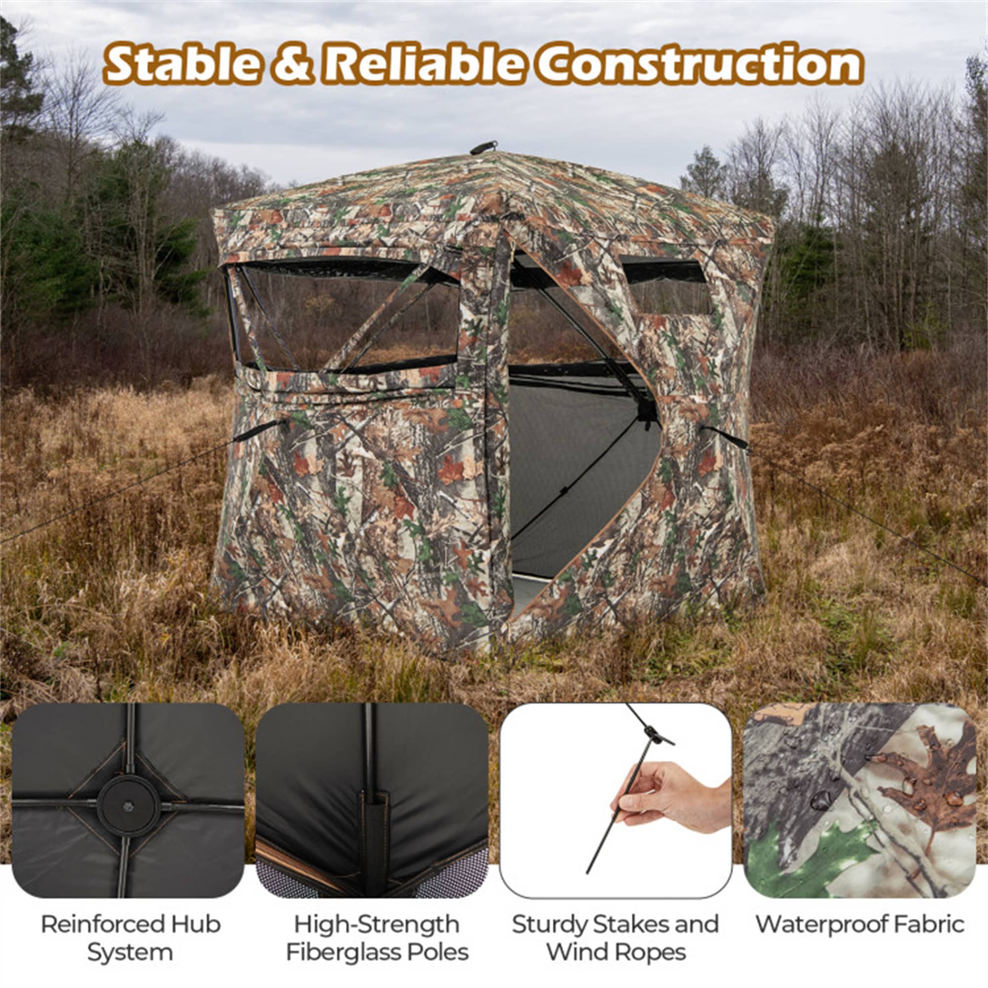 BABOOM BOM-11664BL-CO Hunting-Blinds - View #10