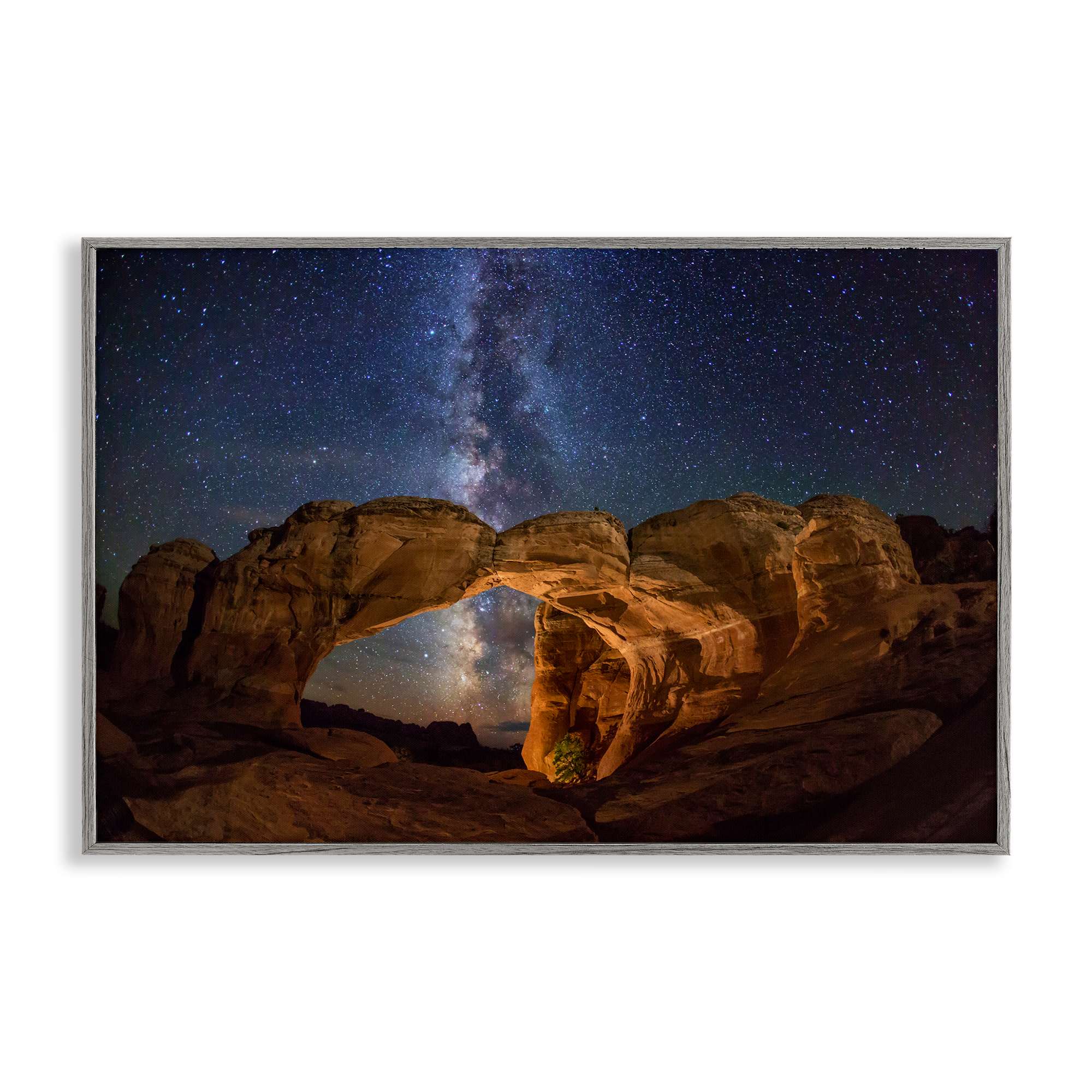 Stupell Industries BT-405-GFF-20X30 Starry Sky Through Desert Arch Gray Framed Giclee Art By Royce Bair 30 x 20