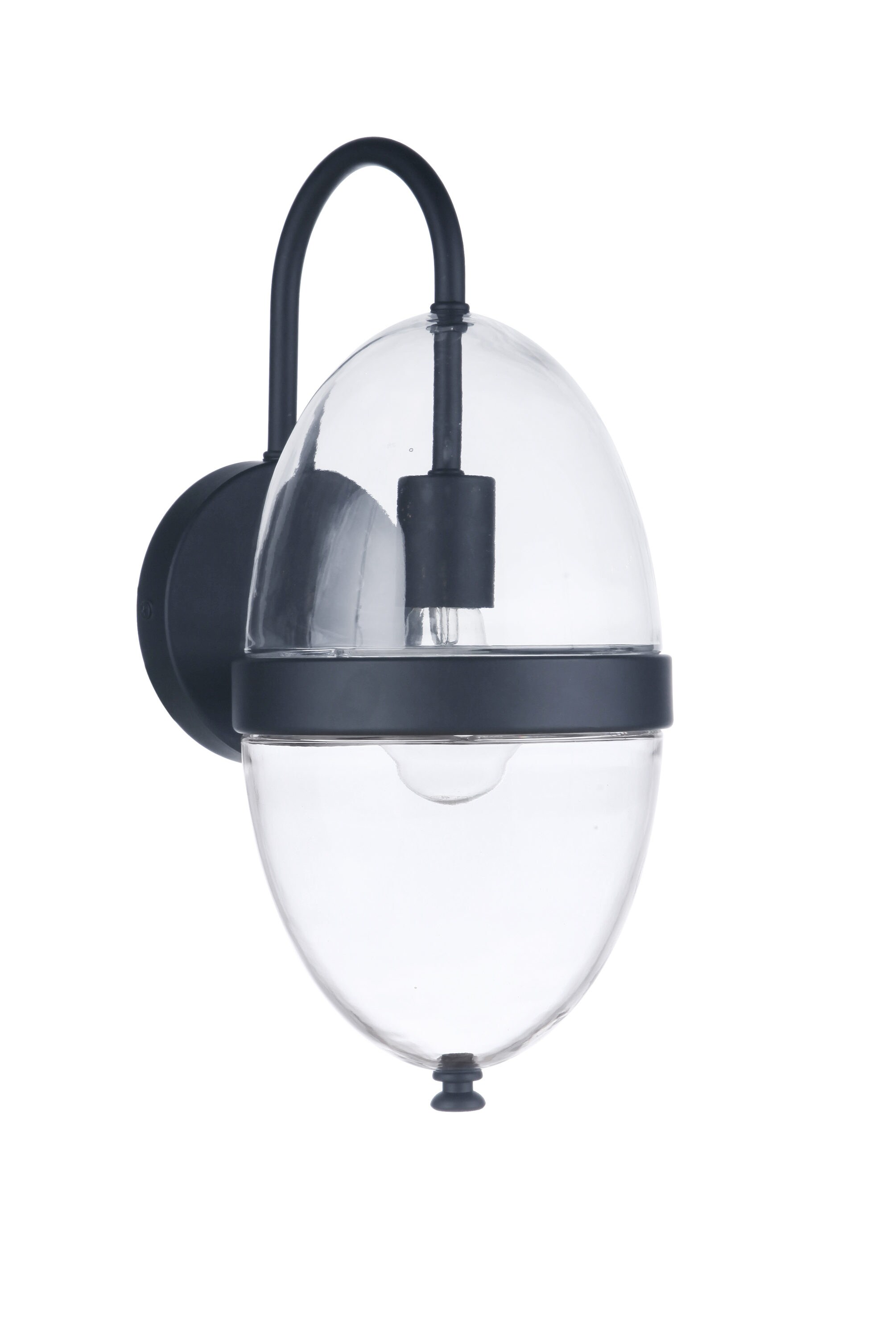 Craftmade ZA3514-MN Sivo 1 -Light 15-in H Black Hardwired Outdoor Wall Light