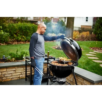 Weber W Black Kettle Charcoal Grill in the Grills department at Lowes.com
