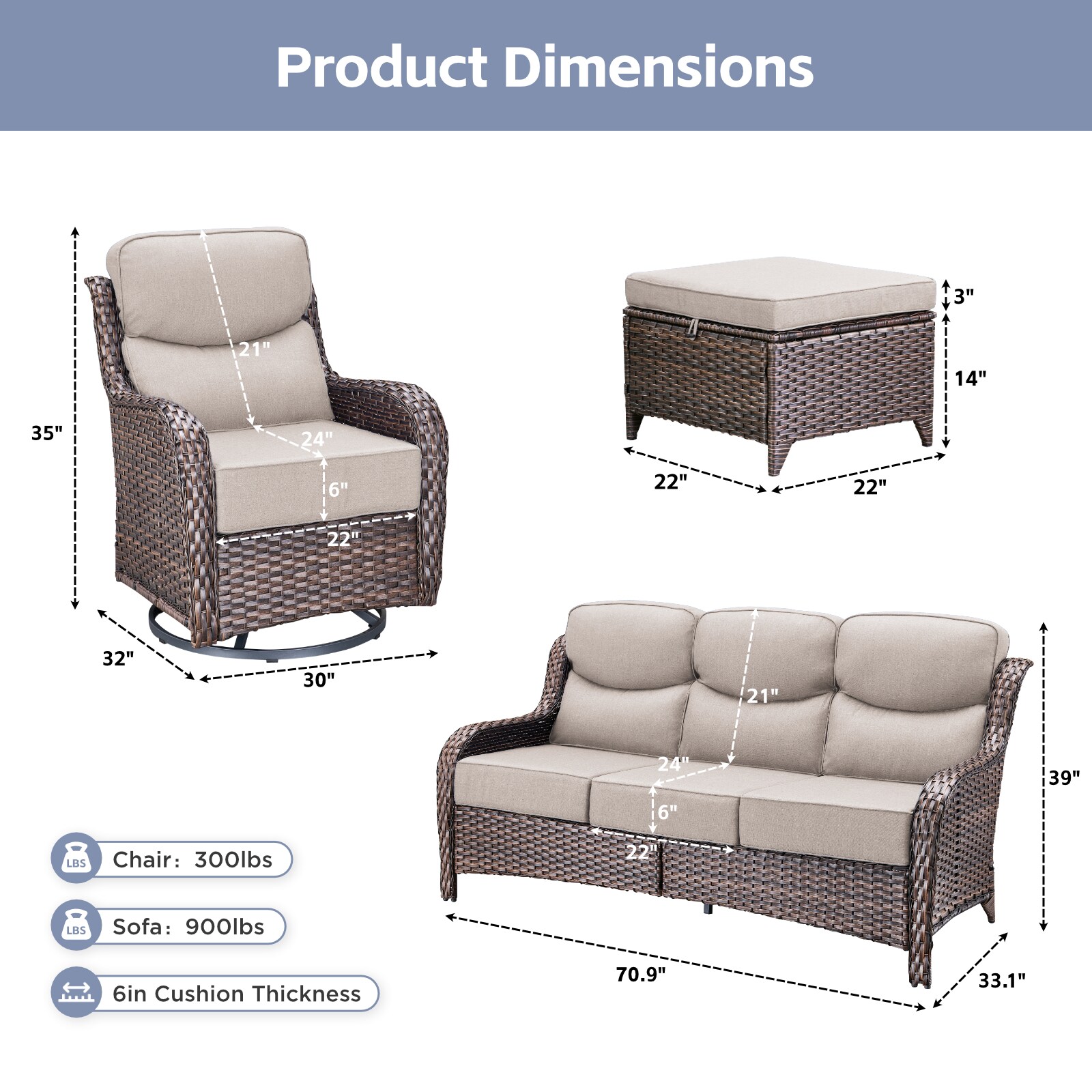 Rilyson FSJHXL112721 Patio-Conversation-Sets - View #8