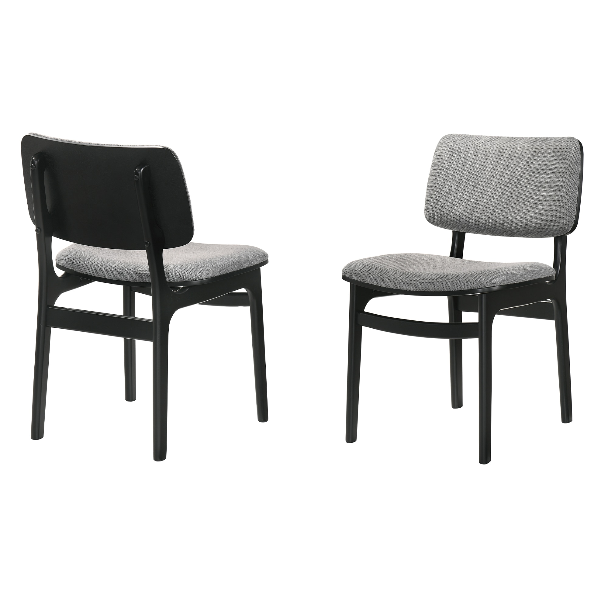 Armen Living LCLMSIGRBL Lima Contemporary/Modern Polyester Upholstered Dining Side Chair (Wood Frame)