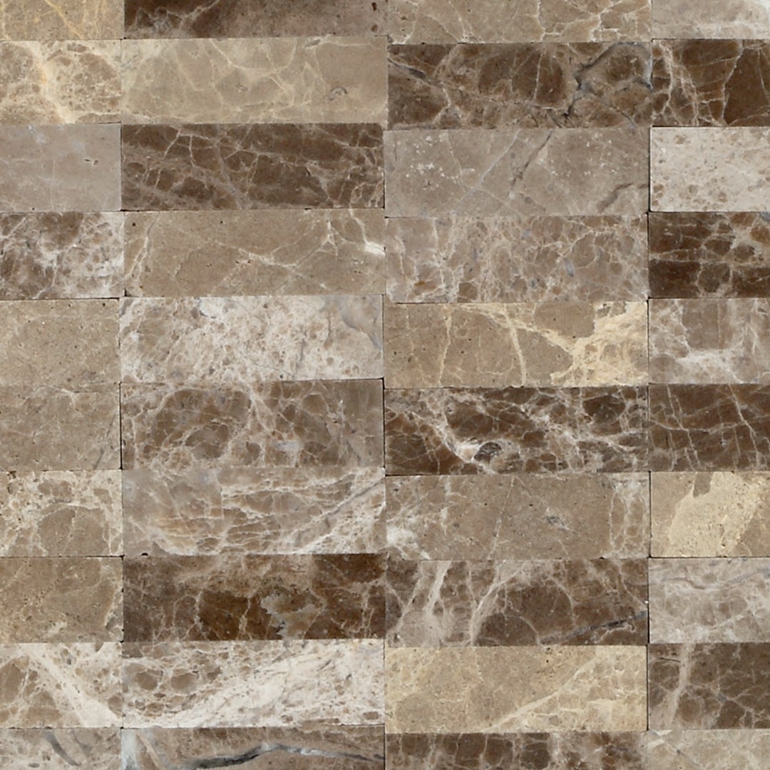SpeedTiles SAM-IS215-1 Sample - Lynx Mixed Browns 4-in x 4-in Polished Patterned Wall Tile