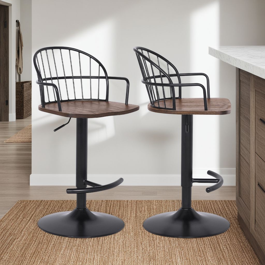Armen Living LCEWBABLWA stools - View #8
