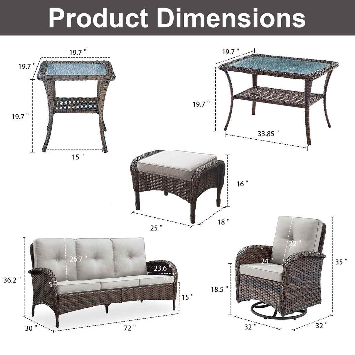 Rilyson FS114116R50085-2 Patio-Conversation-Sets - View #7