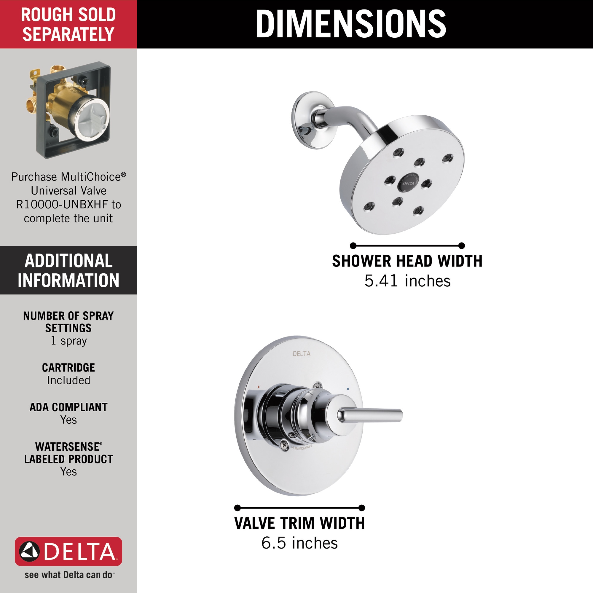 Delta T14259 Tub-Shower-Faucets - View #16