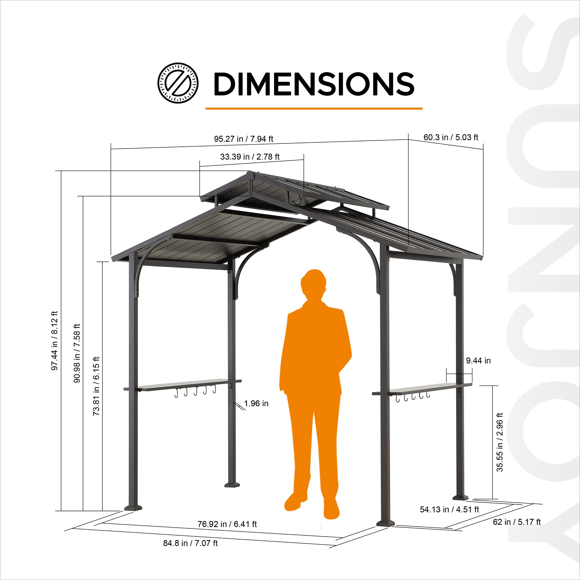 Sunjoy A104002820 Wood-Resin-Gazebos - View #10