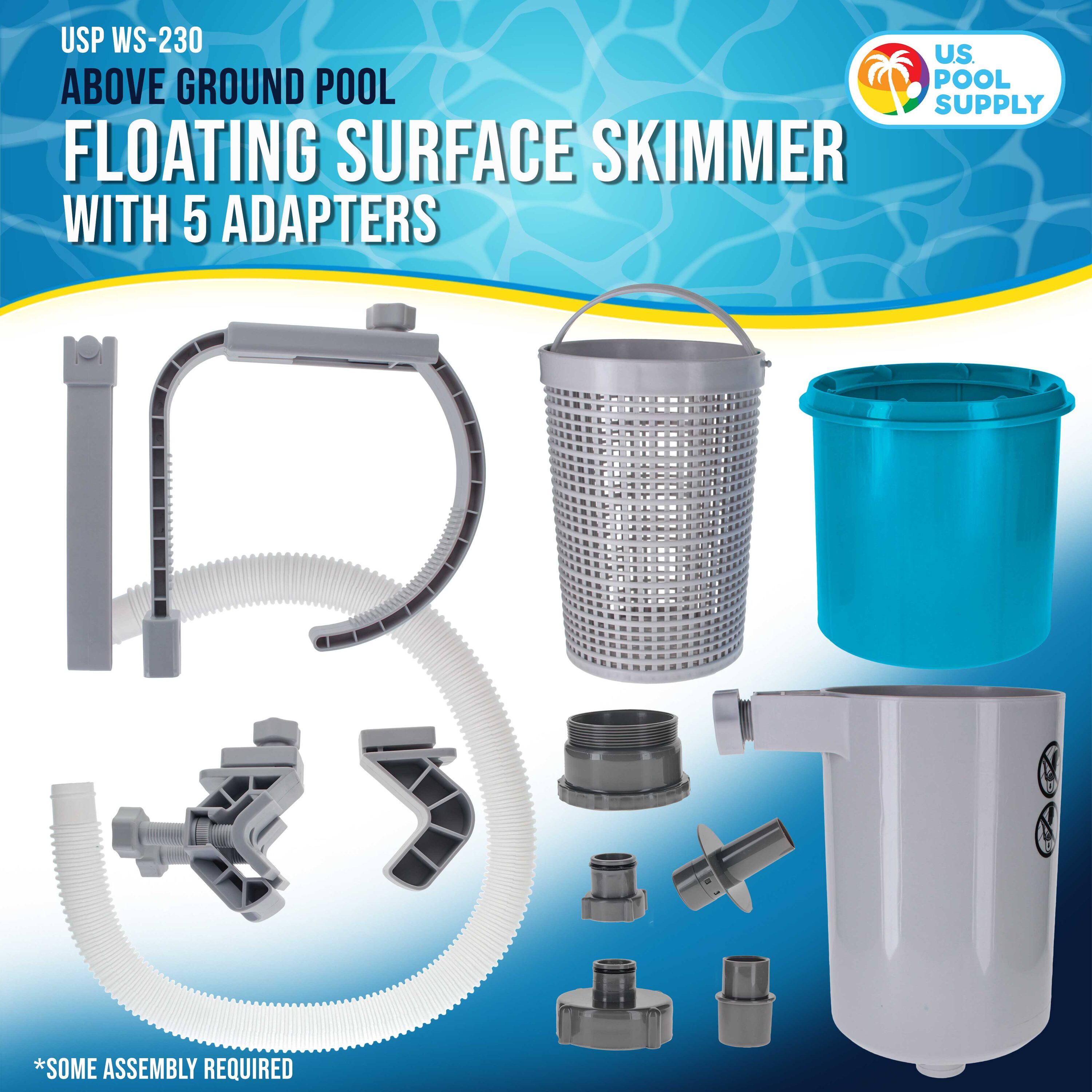 U.S. Pool Supply Pool Skimmer - Above Ground Pool Skimmer Floating ...