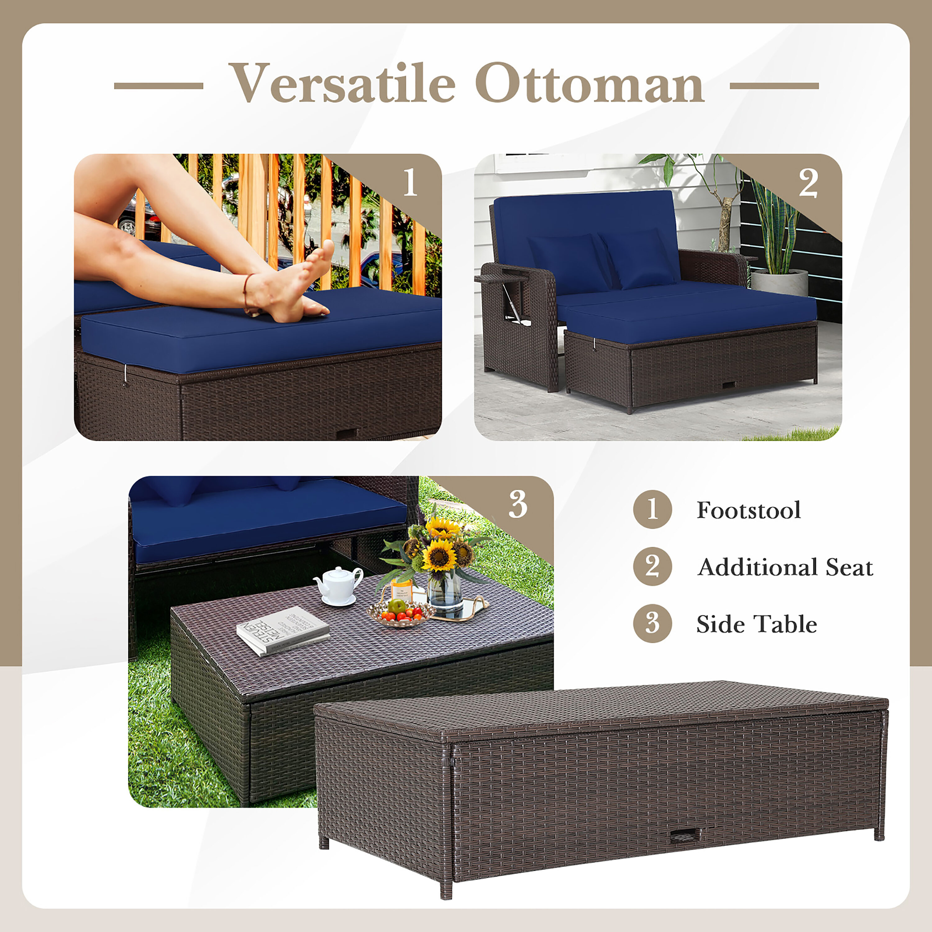 Costway HW70644NY+ Patio-Sofas-Daybeds - View #4