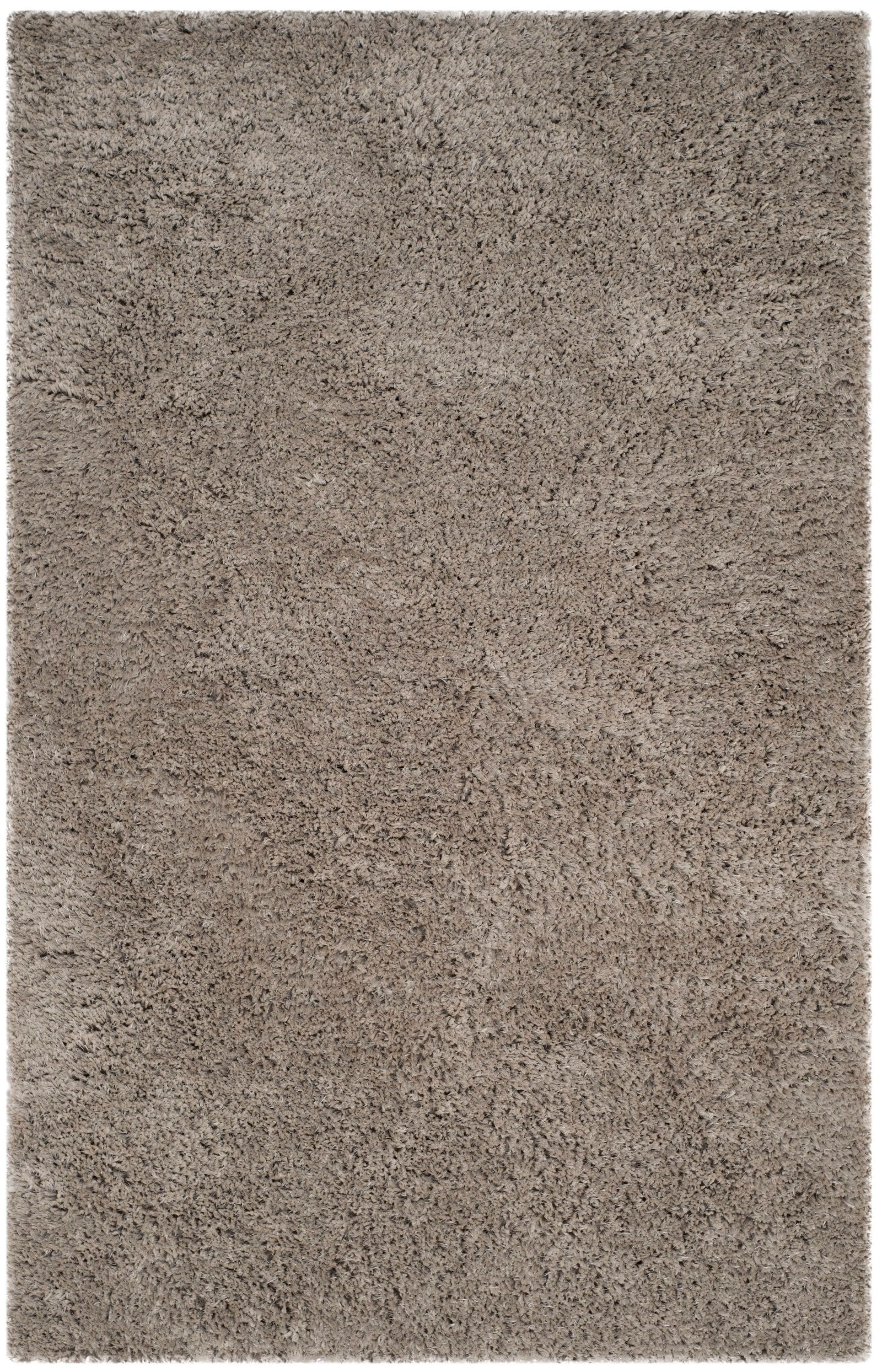 Safavieh SGF412A-5 Florence Shag 5 x 8 (ft) Tufted Polyester Silver Rectangular Indoor Solid Area rug