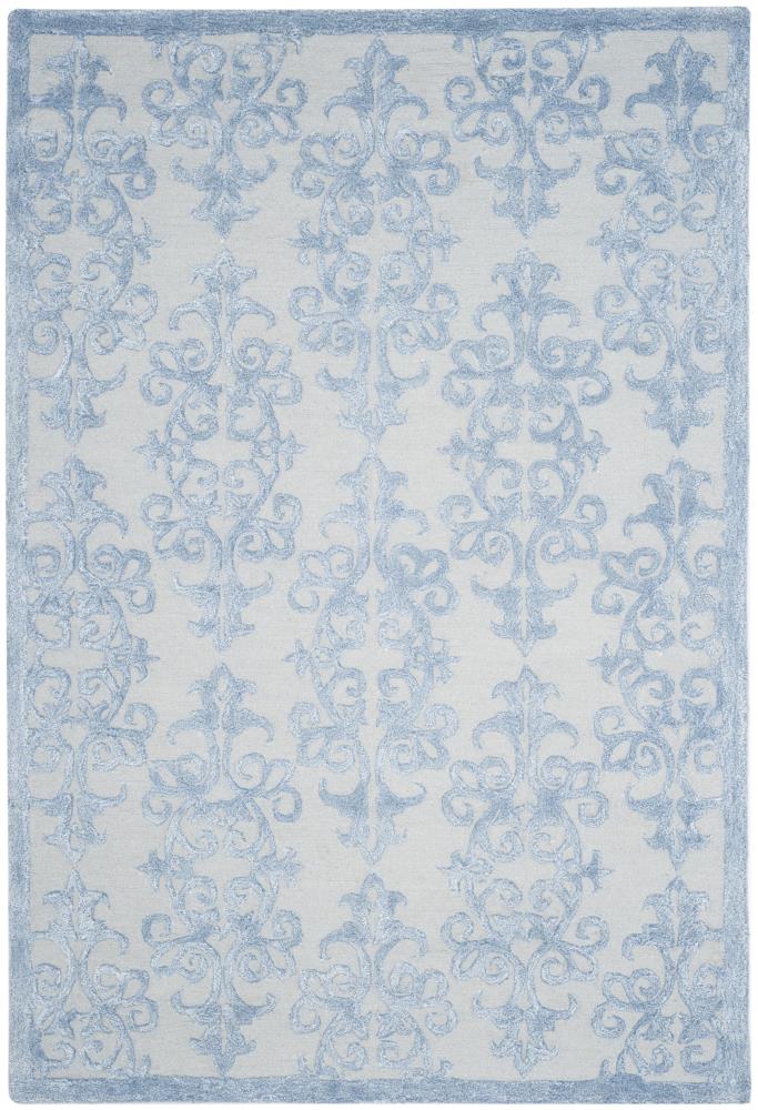 Safavieh BEL127A-6 Bella Calla 6 x 9 (ft) Tufted Synthetic Blue Rectangular Indoor Abstract Farmhouse/Cottage Area rug