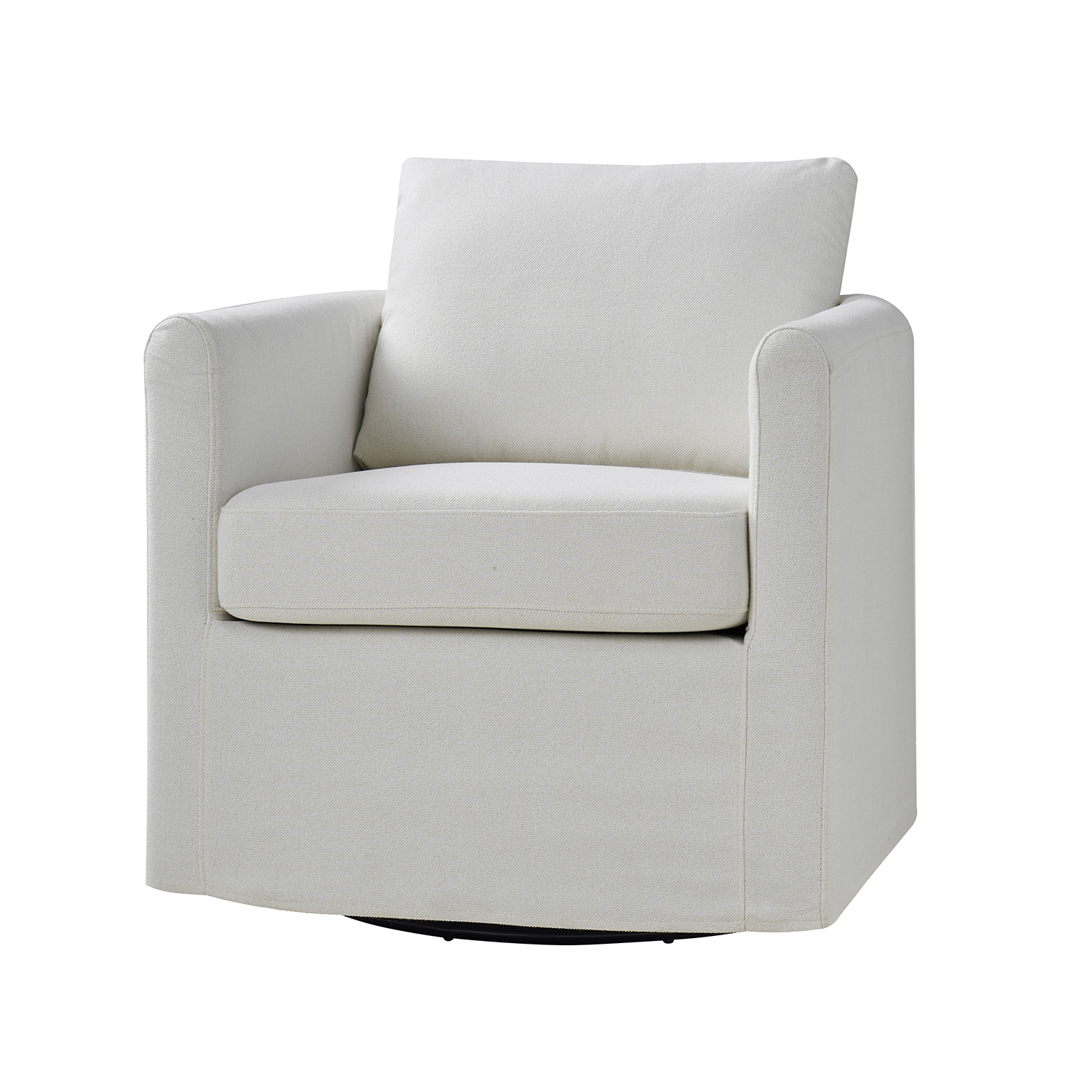14 Karat Home Asser 29-in W Casual WHITE Linen Accent Armchair