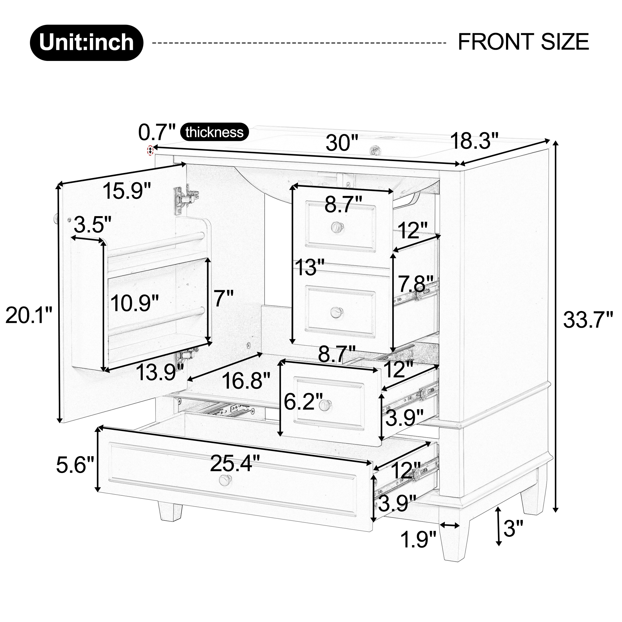 Christopher Knight Home 322787 Bedroom-Vanities - View #7