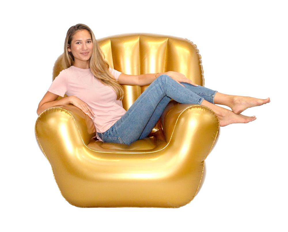 Classic Arm Chair Inflatable Sofa Metallic shops Gold Air Candy