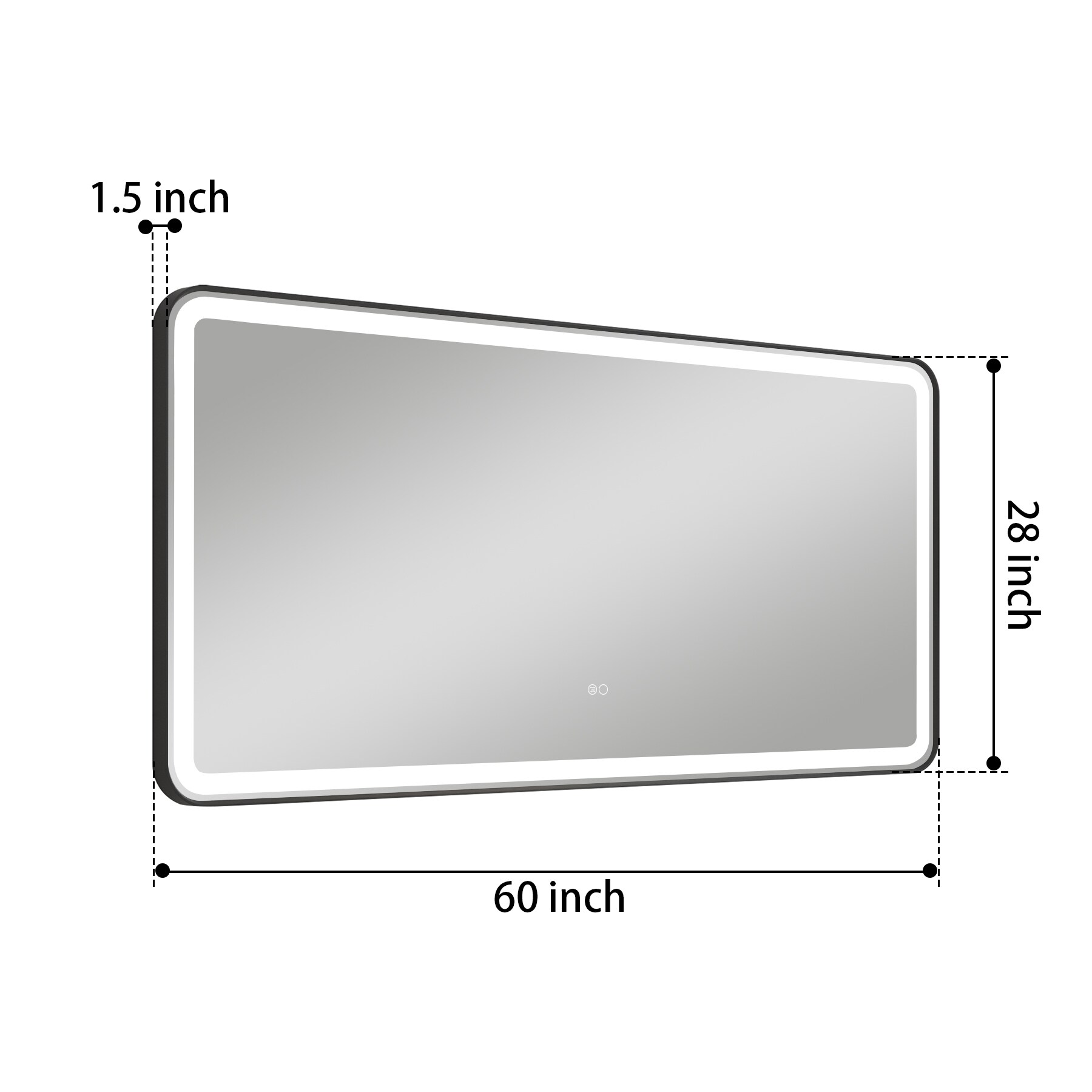 CALVON RC9-6028MB Framed-Bath-Mirrors - View #3