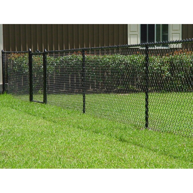 4-ft H x 10-ft L 9-Gauge Vinyl Coated Steel Chain Link Fence Fabric in ...