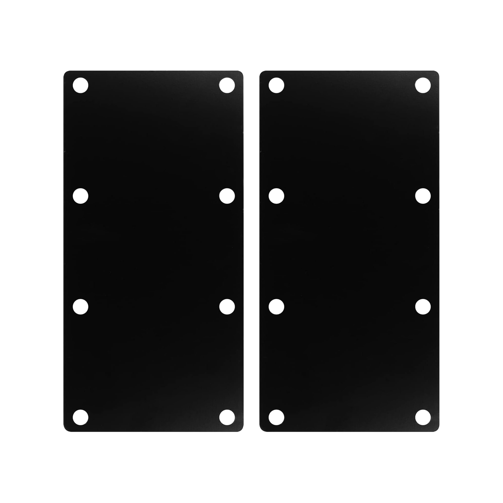 Etokfoks  black carbon steel flat mending plates 2 pack 12 in x 5 in heavy duty straight repair tie brackets with bolts holes