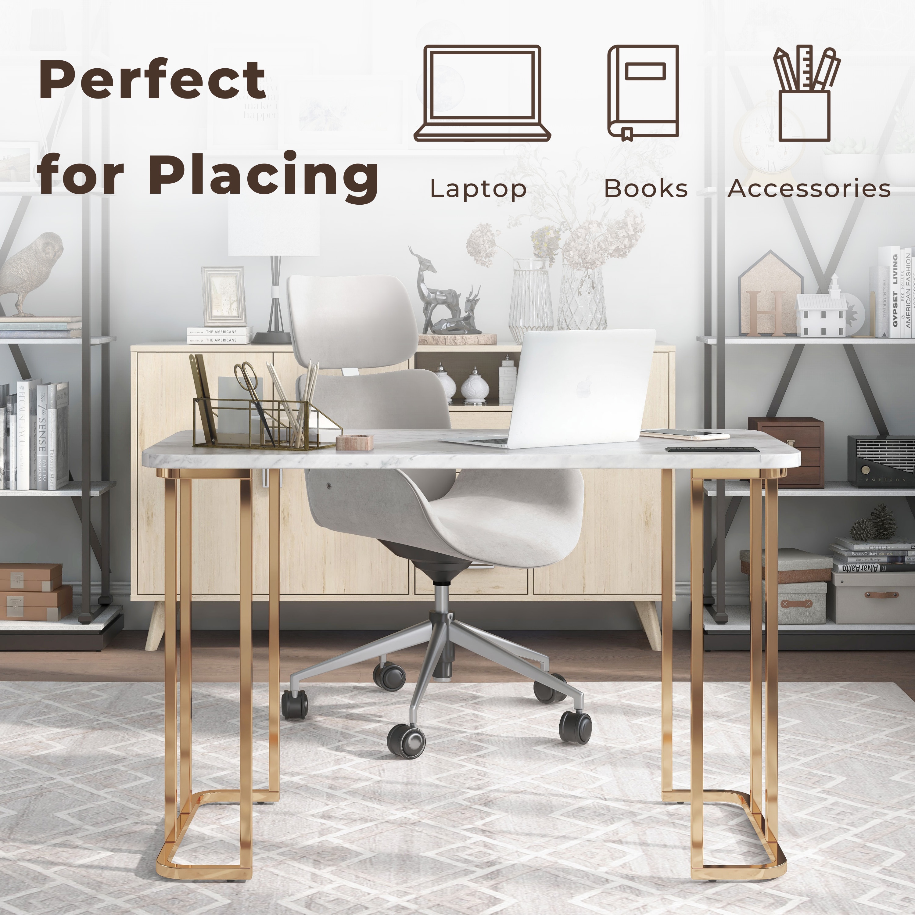 Furniture of America IDF-DK919WH desks - View #7