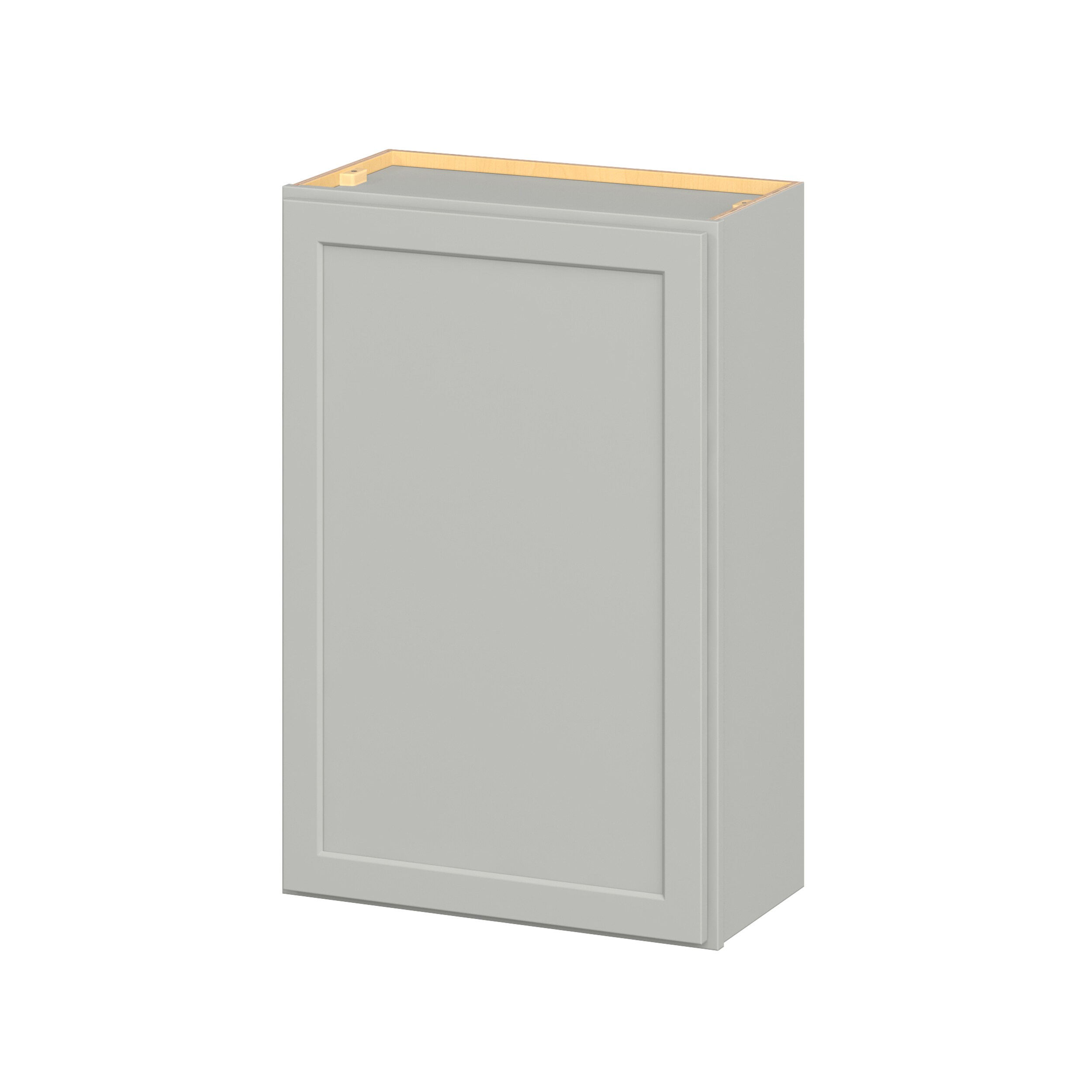 Hugo&Borg W2436(L/R)-JA PRO Jasper 24-in W x 36-in H x 12-in D Whisper Gray Wall Ready to assemble Plywood Cabinet (Flat Panel Shaker)
