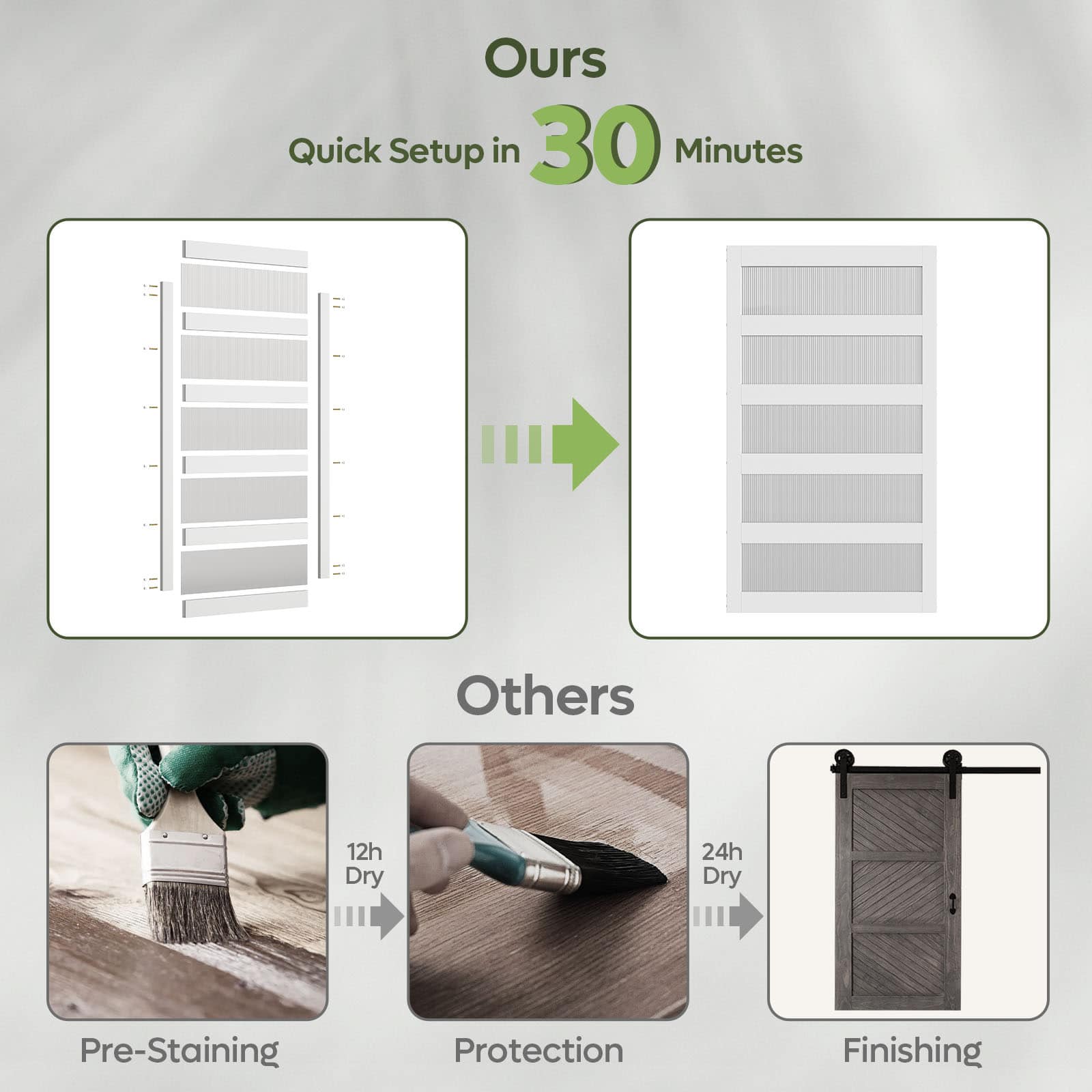 Bestier LOW-K800512A-TYWT Barn-Doors - View #7