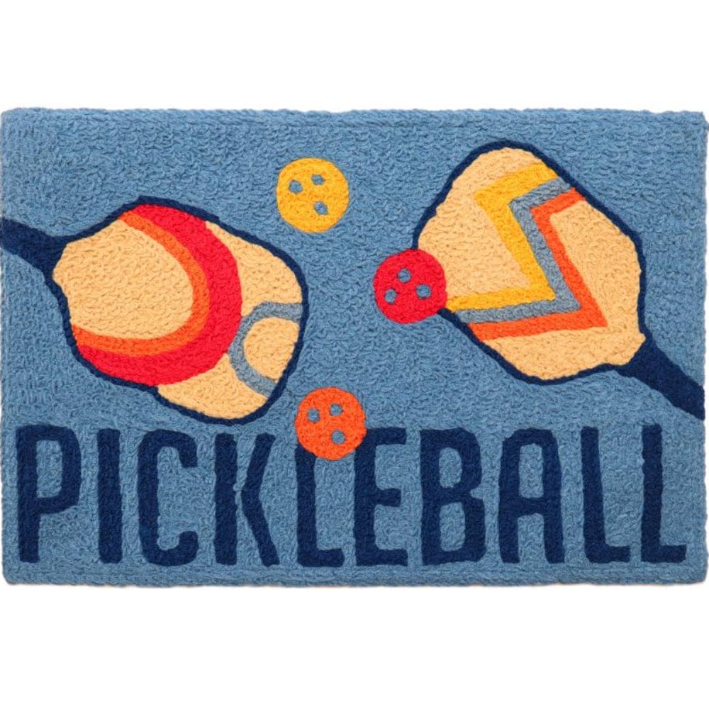 Jelly Belly - Jellybean 30 in. W x 20 in. L Multi-Color Pickleball Polyester Accent Rug