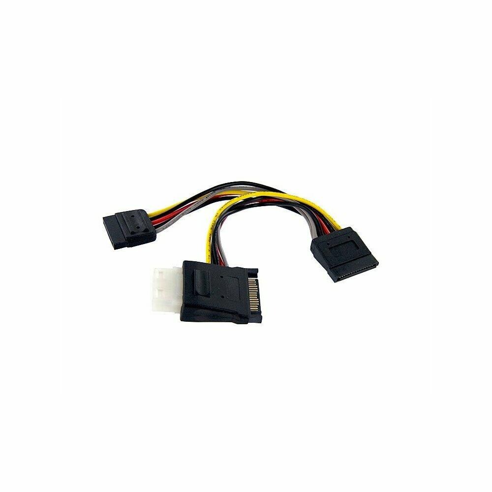  ZX9ASI5002 StarTech SATA to LP4 with 2x SATA Power Splitter Cable Retail