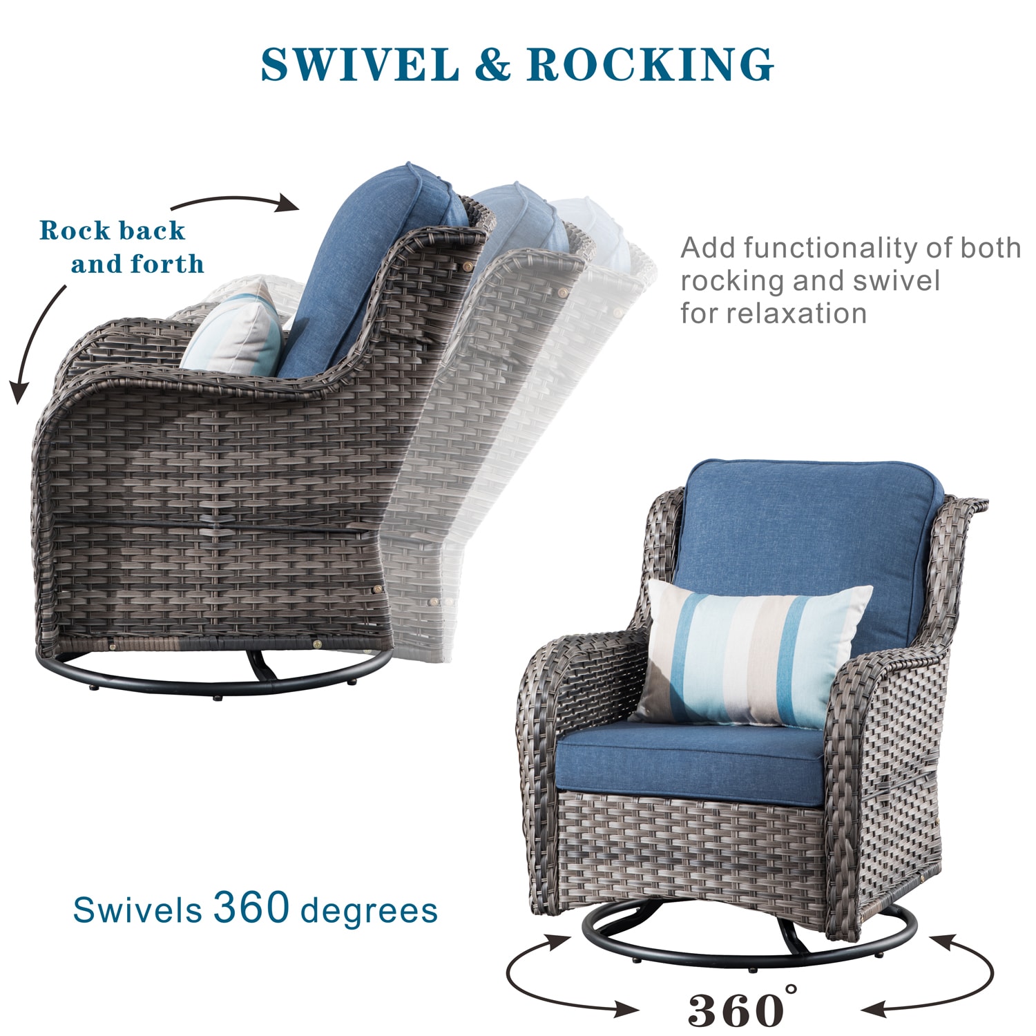 Ovios HP305Y Patio-Conversation-Sets - View #4