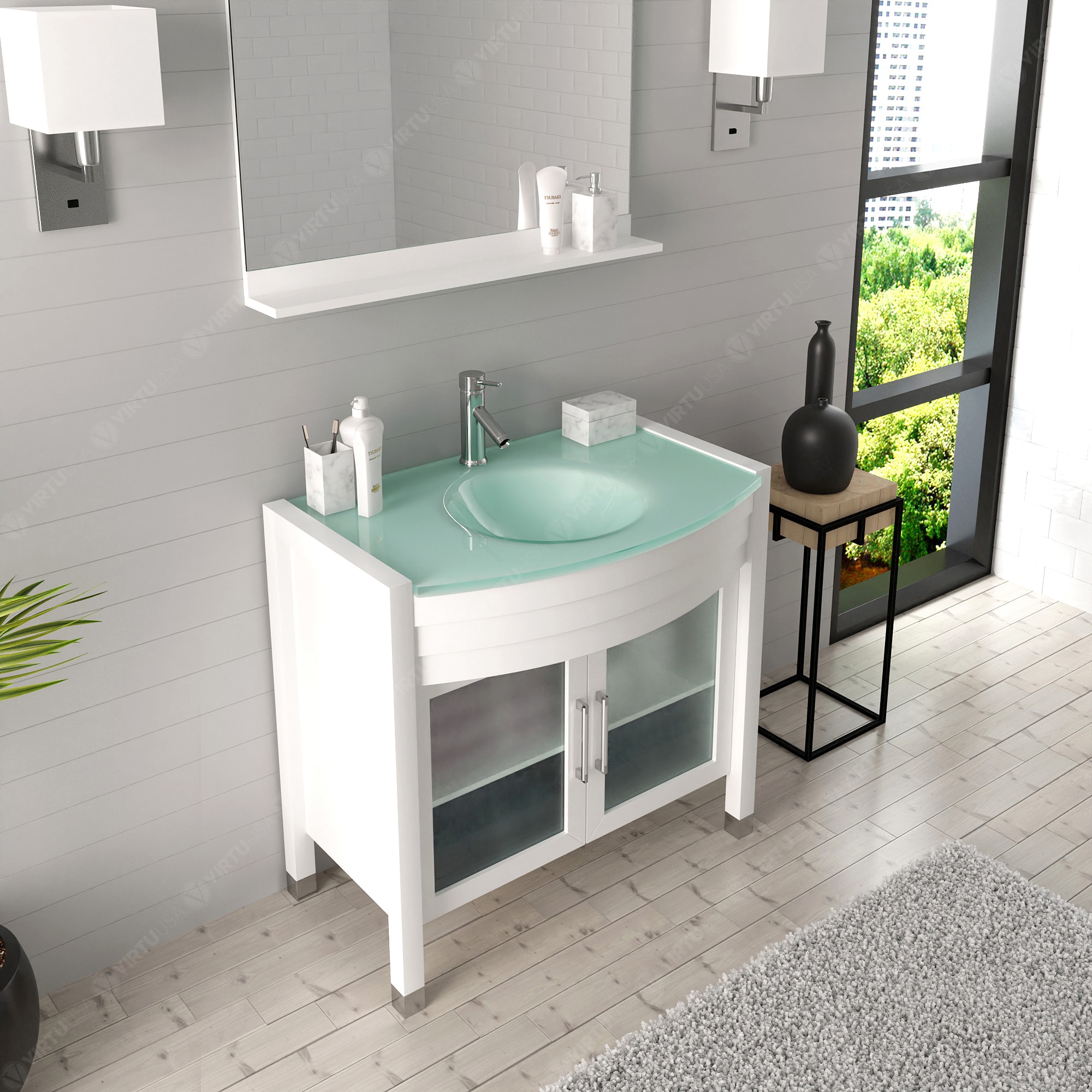 Virtu USA UM-3071-G-WH Bath-Vanity-Combo - View #3