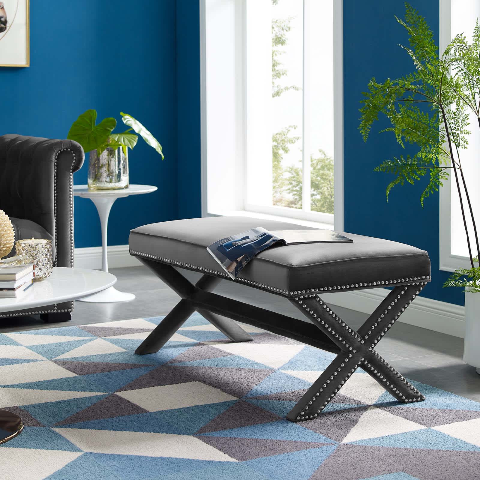 Modway EEI-3067-GRY bench - View #2