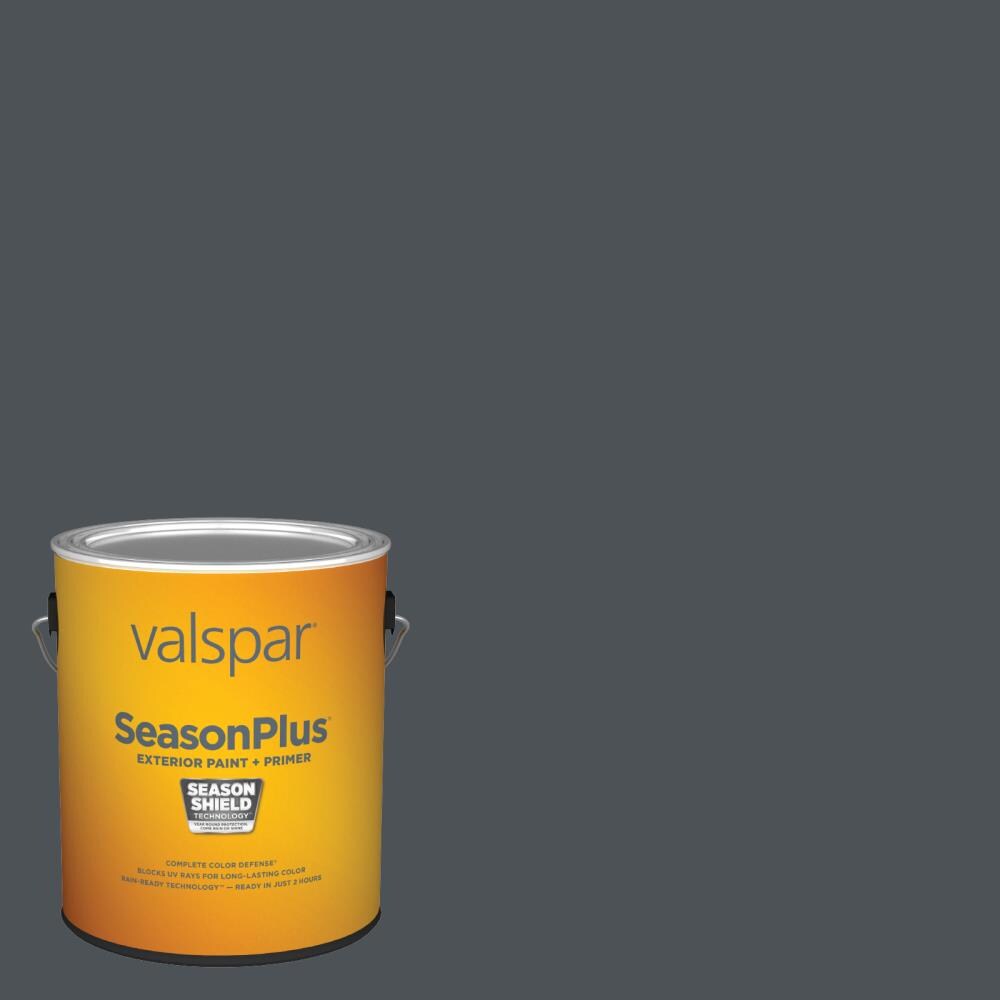 Valspar SeasonPlus Flat Chimney Smoke 4010-1 Exterior Paint (1-Gallon ...