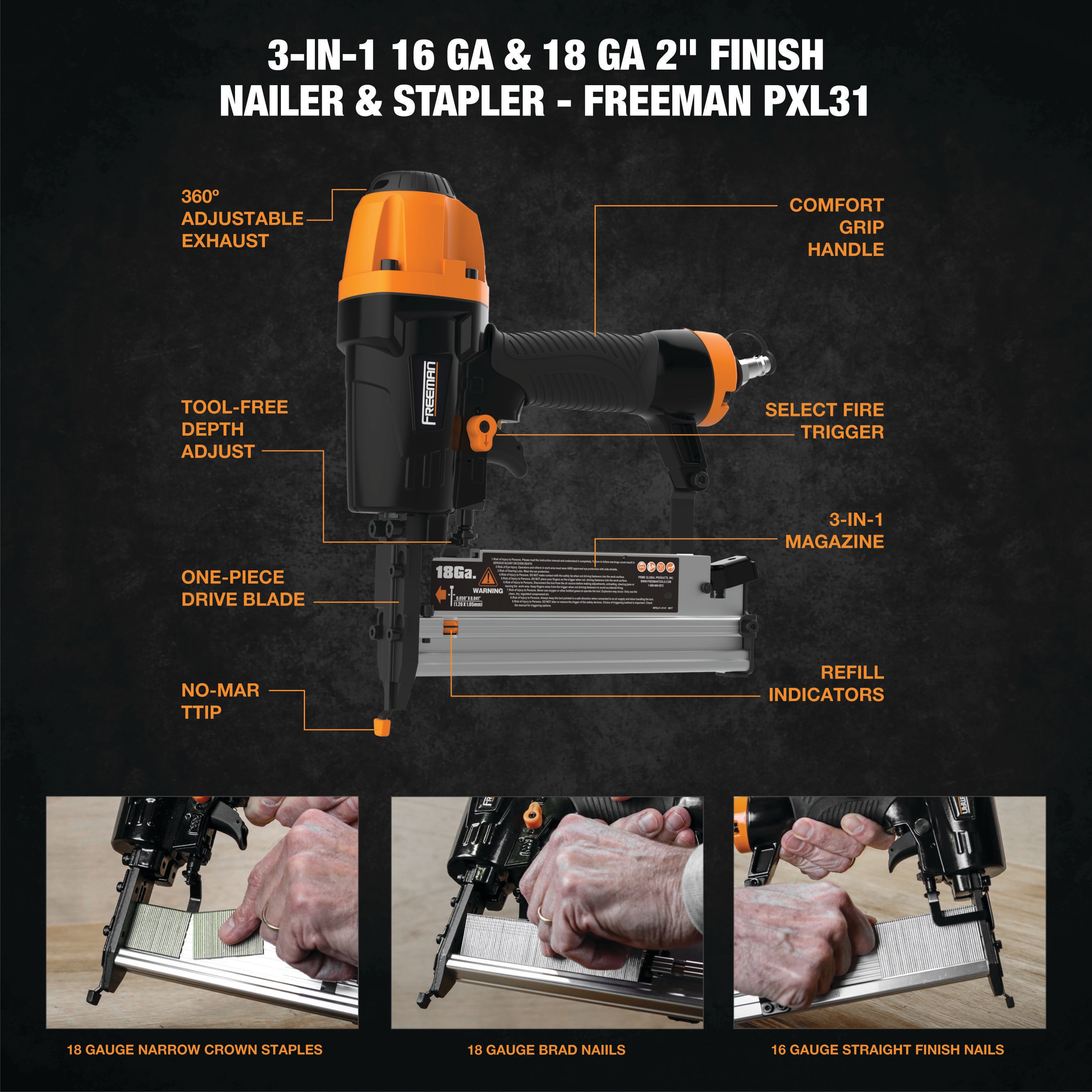 FREEMAN PXL31 Finish-Nailers - View #9