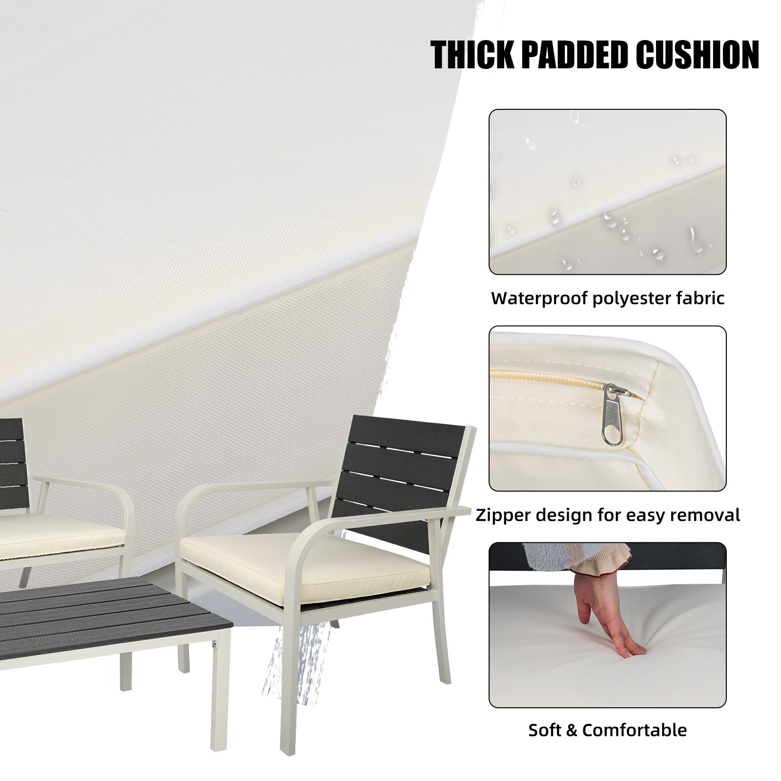 EXTRAUP YHLW69168760 Patio-Conversation-Sets - View #7