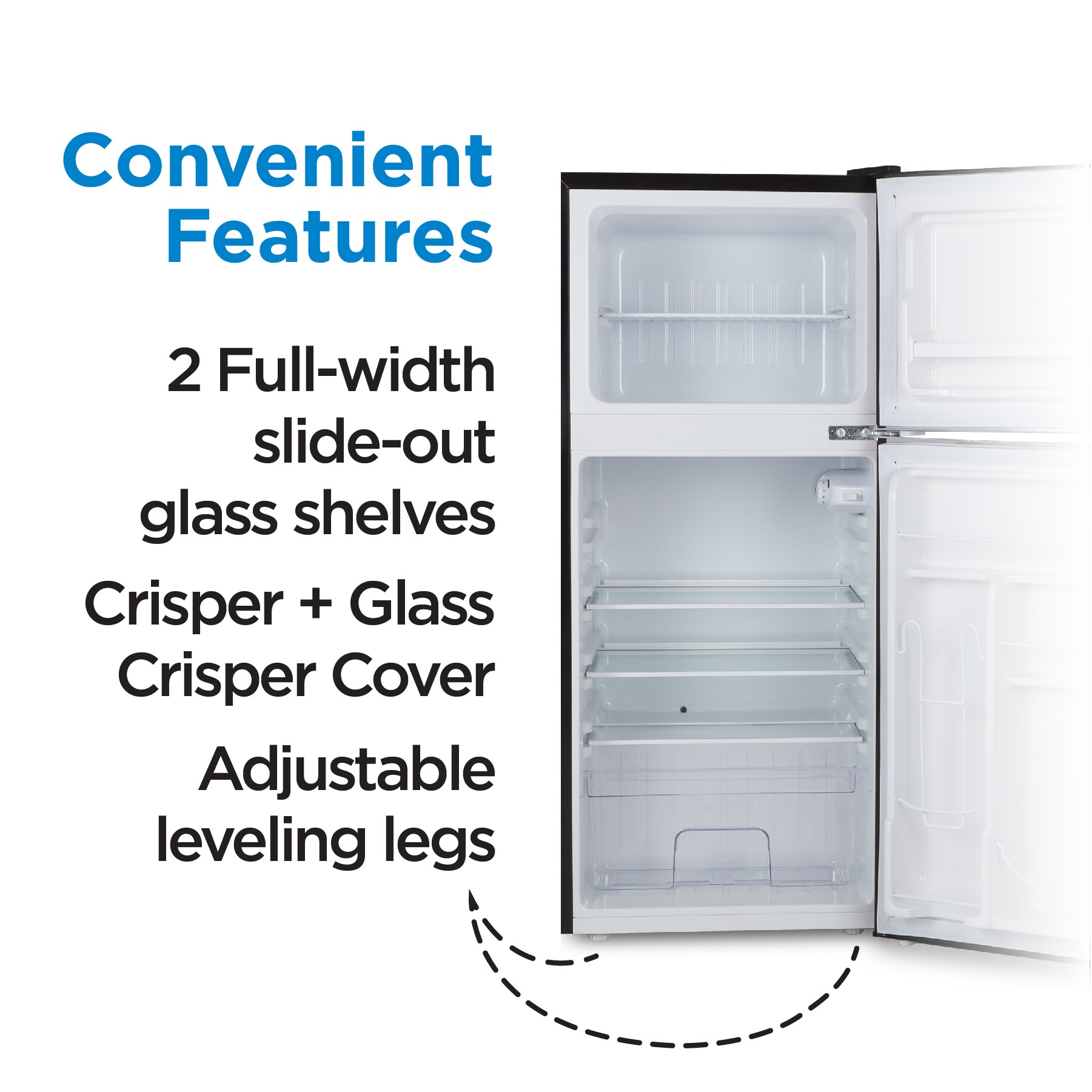 Commercial Cool 4.5-cu ft Mini Fridge with Freezer (Black)