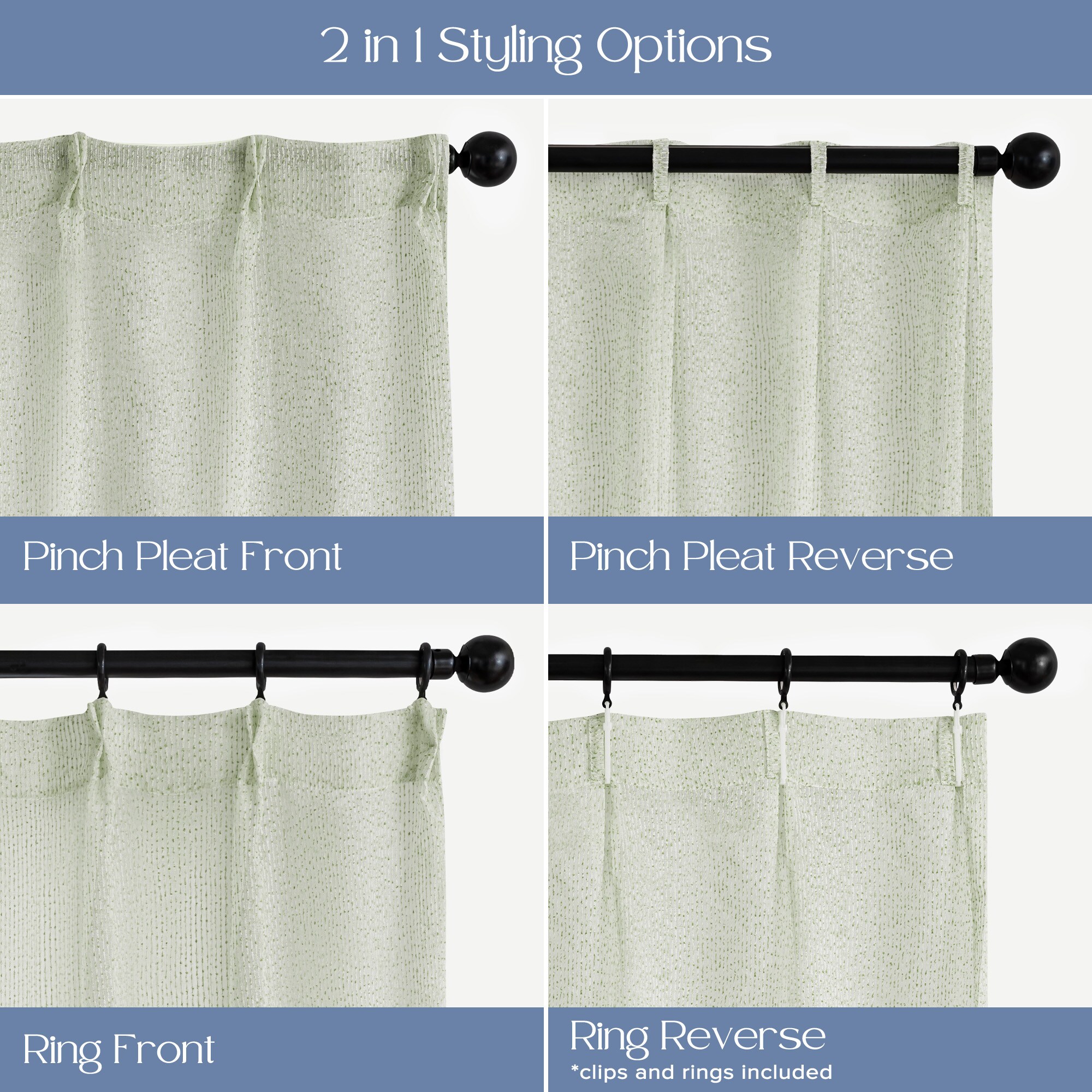 Awesome Home AH-W19PL-OV3884 curtains - View #4